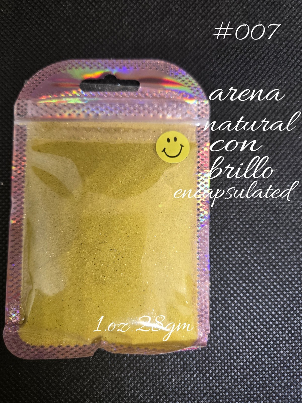 Natural Sand Glitter Encapsulated Nail Art Decor, Multicolor (MPN 007-012)