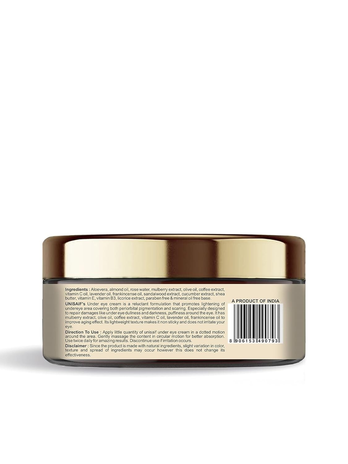 Unisaif Eye Repair Cream Under Eye Cream for Dark Circles and Puffiness 1.76 oz