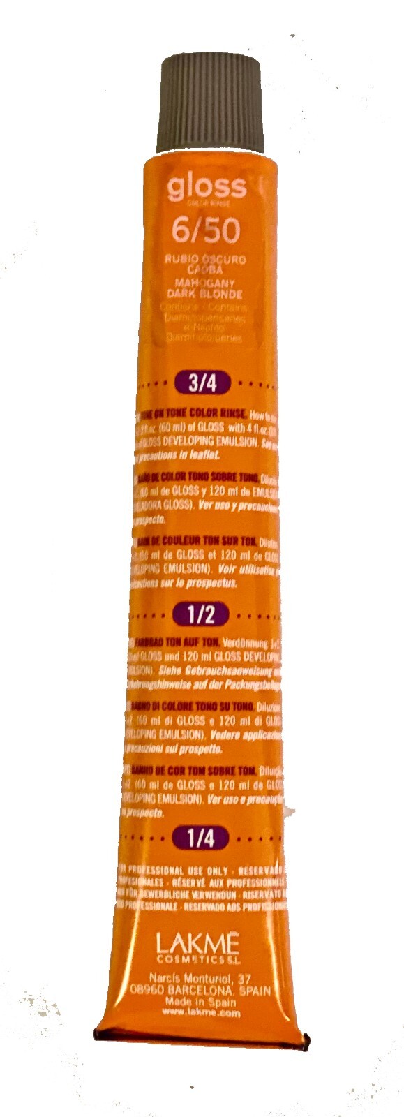 LAKME Gloss Color Rinse Demi Permanent Hair Color Dye 2.1 fl.oz LEVEL 0/00-10/40