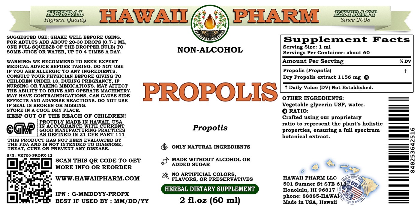 Propolis Raw and Unprocessed Liquid Extract