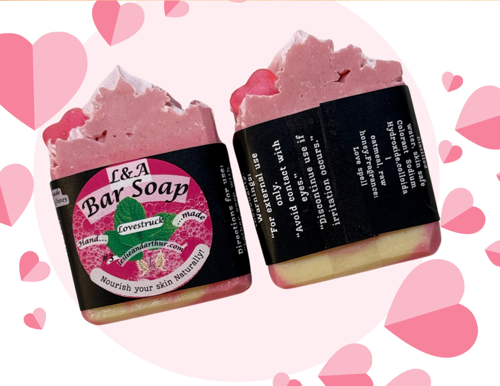 Lovestruck Oat & Honey Bar Soap – Love Spell Scented | Gentle Handmade Soap