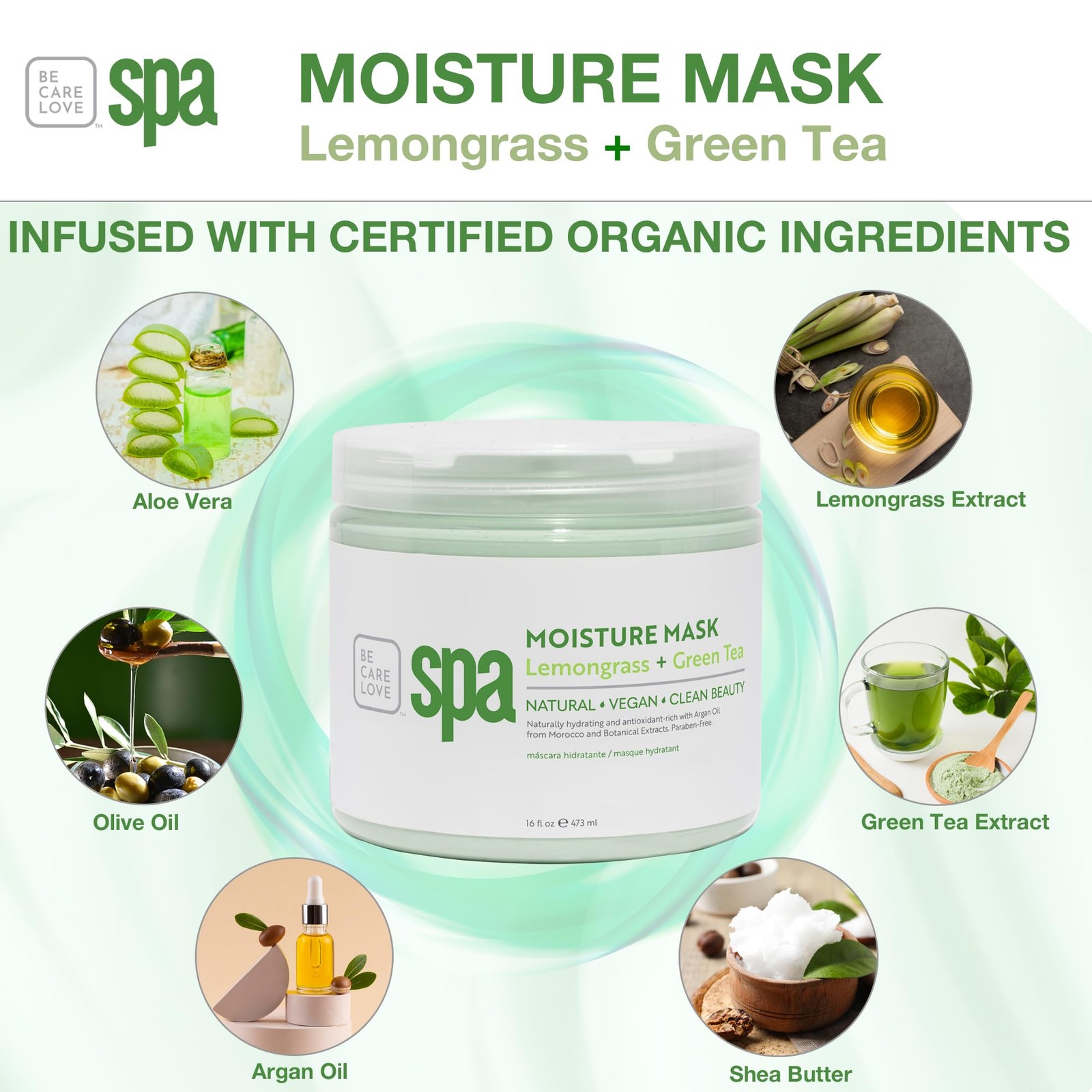 Bcl Spa Organic Lemongrass And Green Tea For Hands Mask Foot Mask And Body Mask