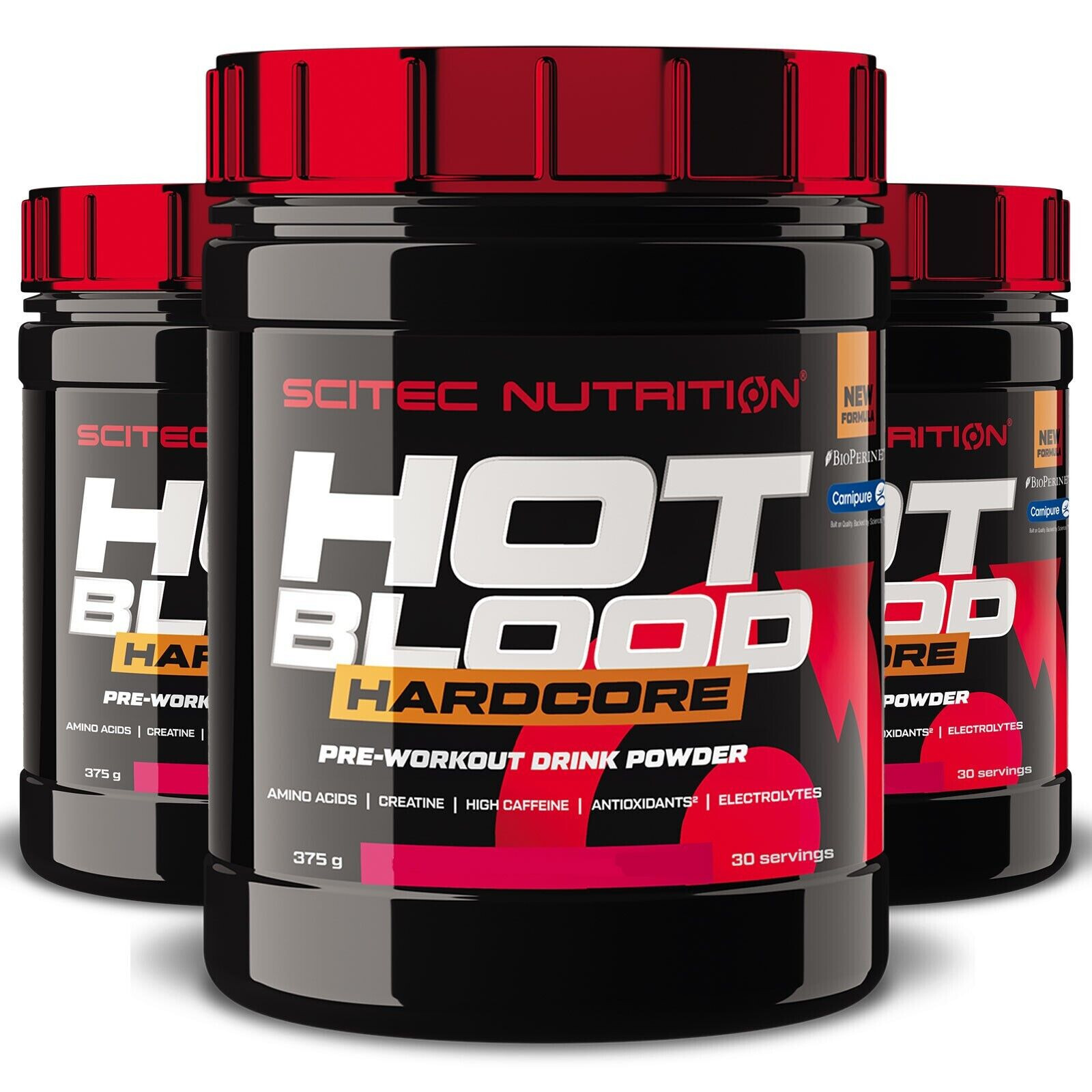 HOT BLOOD HARDCORE 375 G – support hydration, endurance- muscle support-creatine