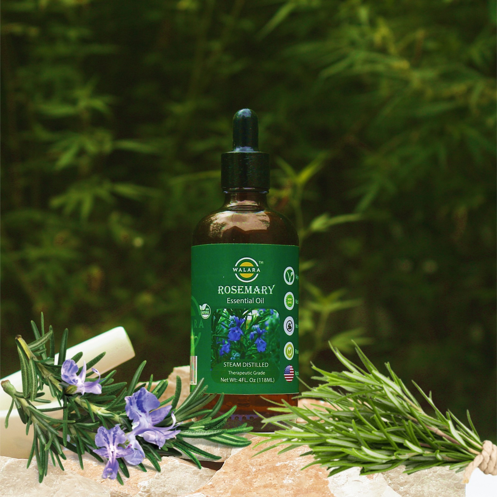 Rosemary Oil: Hair Growth, Moisturizing for Split Ends & Dry Scalp, Strengthens