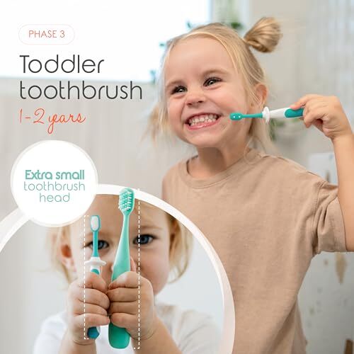 Award-Winning Baby Toothbrush Set 3-24 Months – Baby Finger Toothbrush Traini…