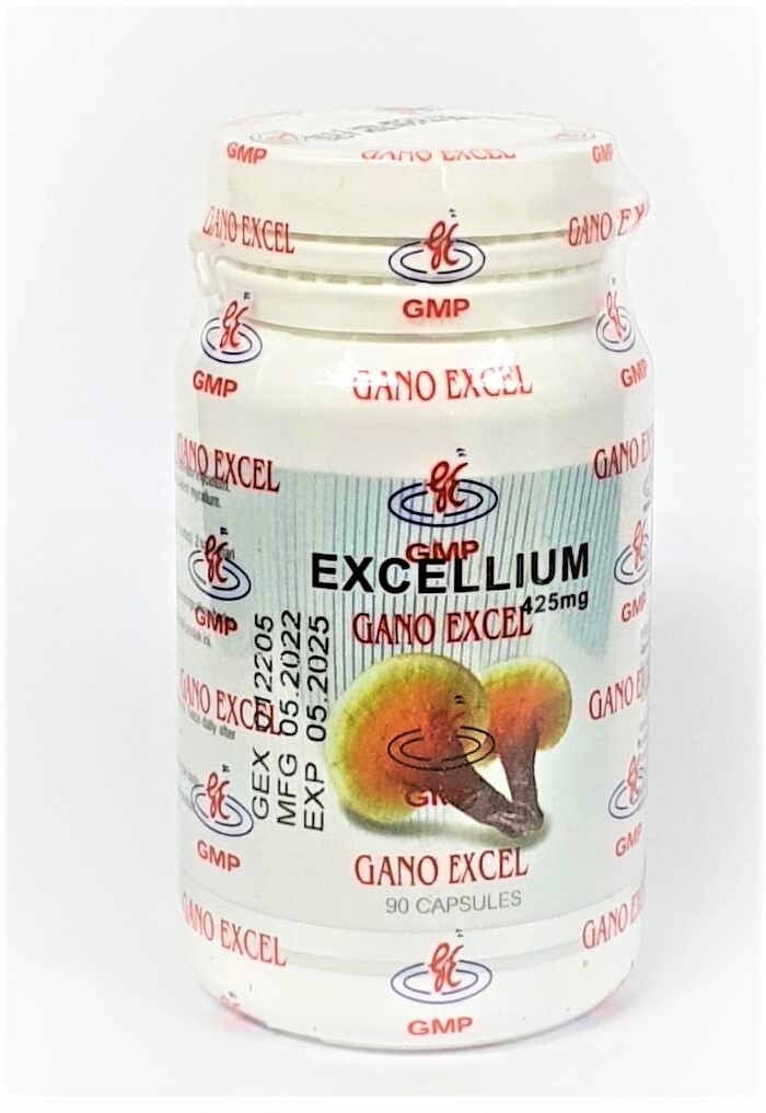 1 Bottle Gano Excel Excellium 90 Capsules Ganoderma Lucidum Lingzhi Reishi USA