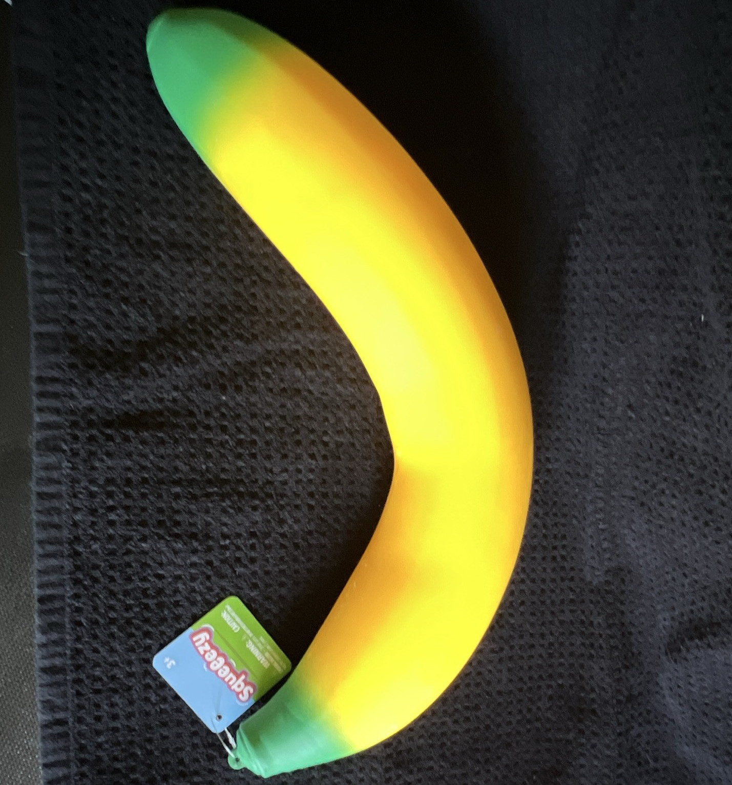 Toy Network Banana Foam Squeezable Stress Reliever Yellow/Green 11in 571063