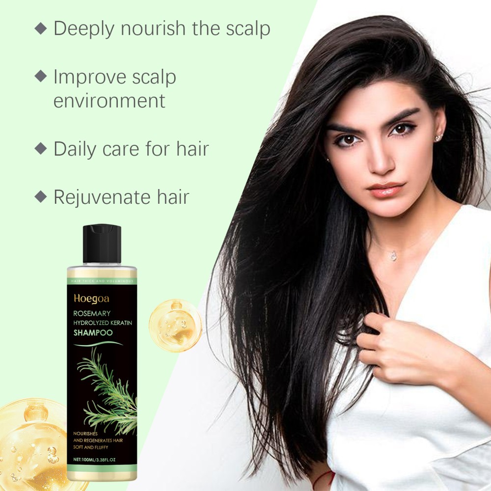2 Pack Organic Rosemary Hair Growth Shampoo for Women and Men-Natural Thickening