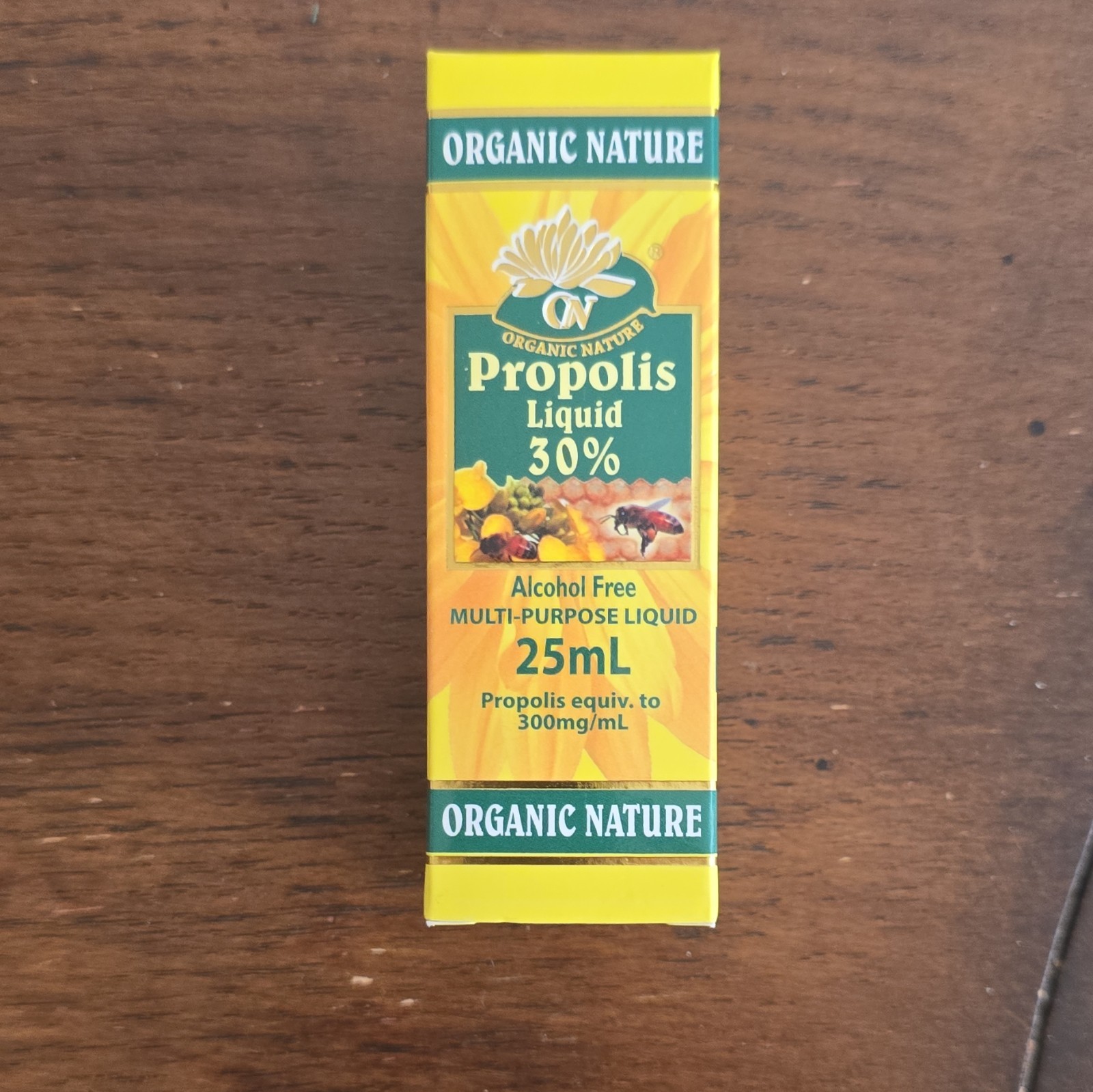 Organic Nature Propolis Liquid Alcohol-Free Immune Support 300mg/mL 25mL