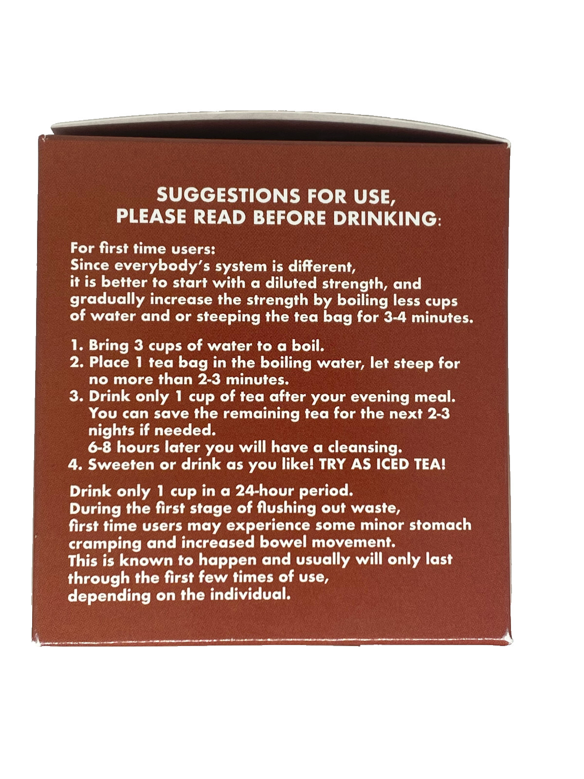 Chiro-Klenz Cinnamon Tea – Detox – Reduce Bloating – Colon Cleanse – 30 Teabags