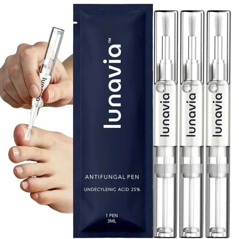 6 Pack Lunavia Antifungal Pen, 25% Undecylenic Acid – Toenail Fungus Treatment
