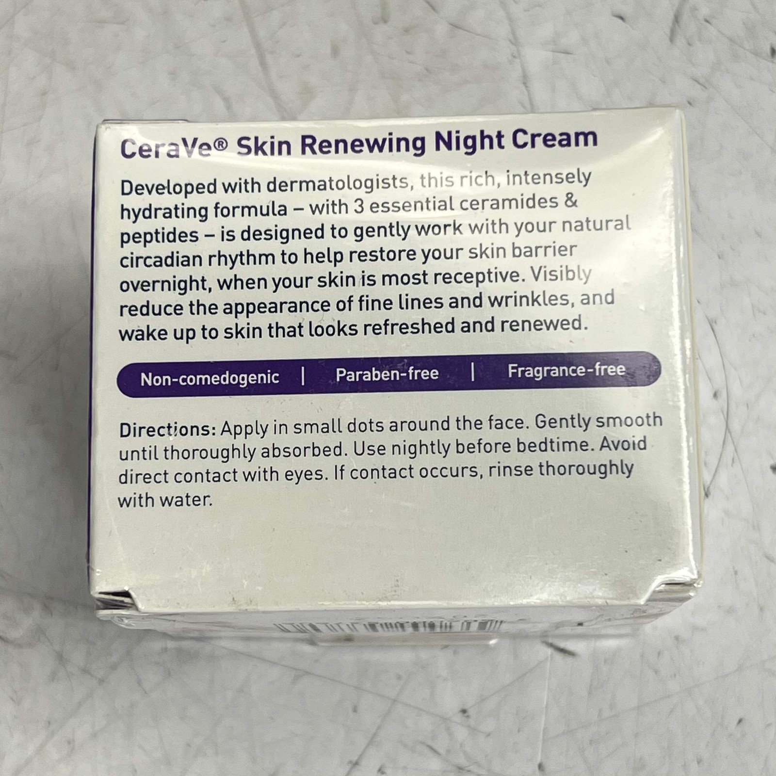 CERAVE Skin Renewing Night Cream Peptide Complex All Skin Types 1.7oz BB 08/27