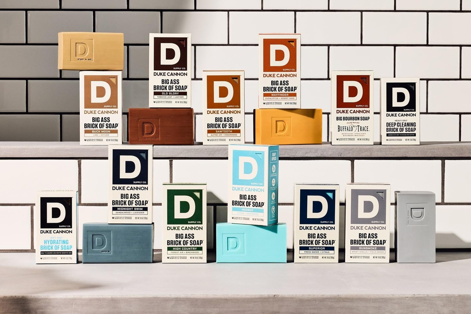 Duke Cannon Supply Co. Extra Large Soap Bar Bundle 6 Pack Variety All Skin