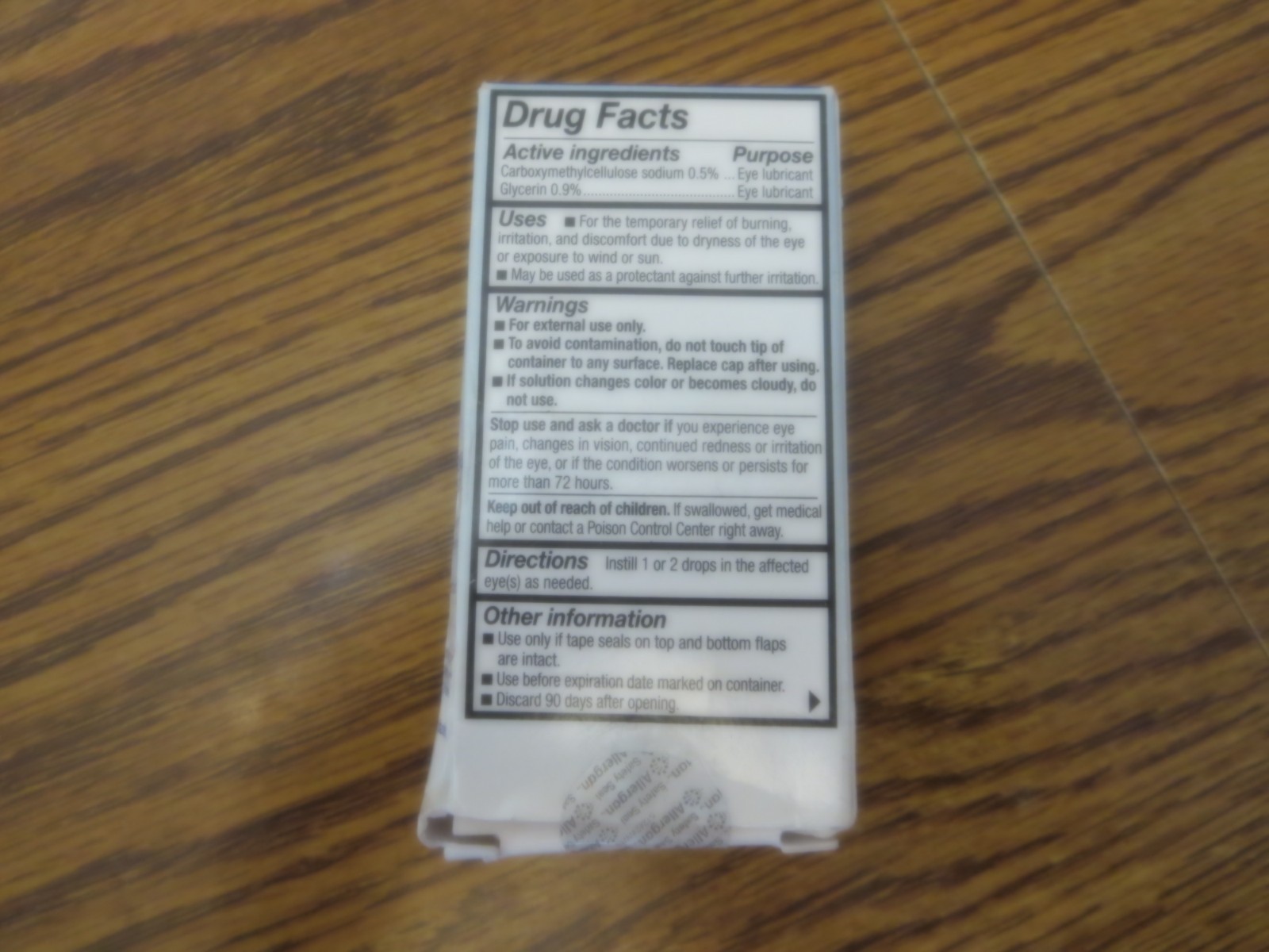 1 REFRESH OPTIVE EYE DROPS EXP DATE 8/2026 Imperfect box READ!