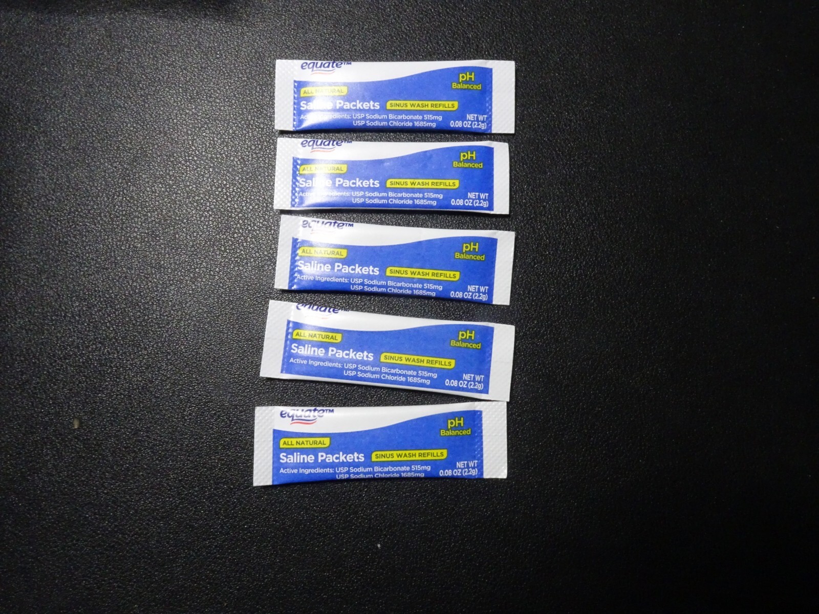 Equate Saline Sinus Wash Refill Packets (5 Count) exp 10/2025