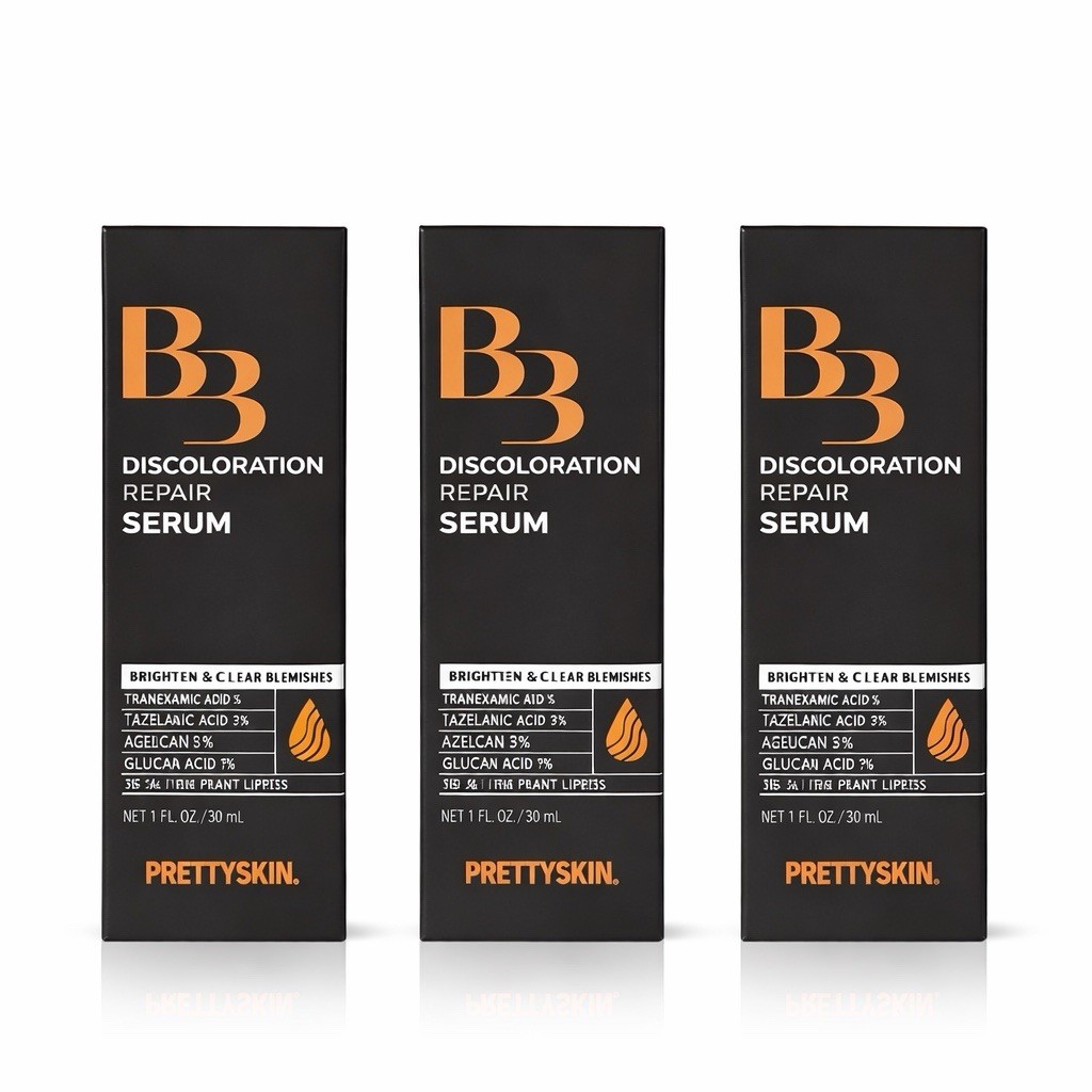 Prettyskin B3 Discoloration Repair Serum 3 Pack Niacinamide Face Serum
