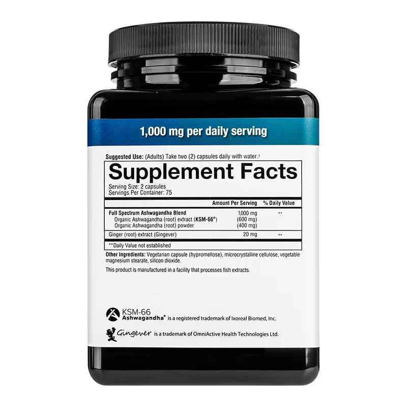 Ashwagandha KSM-66 Capsules 150 Ct Youtheory Vegetarian Supplement EXP:08/2027
