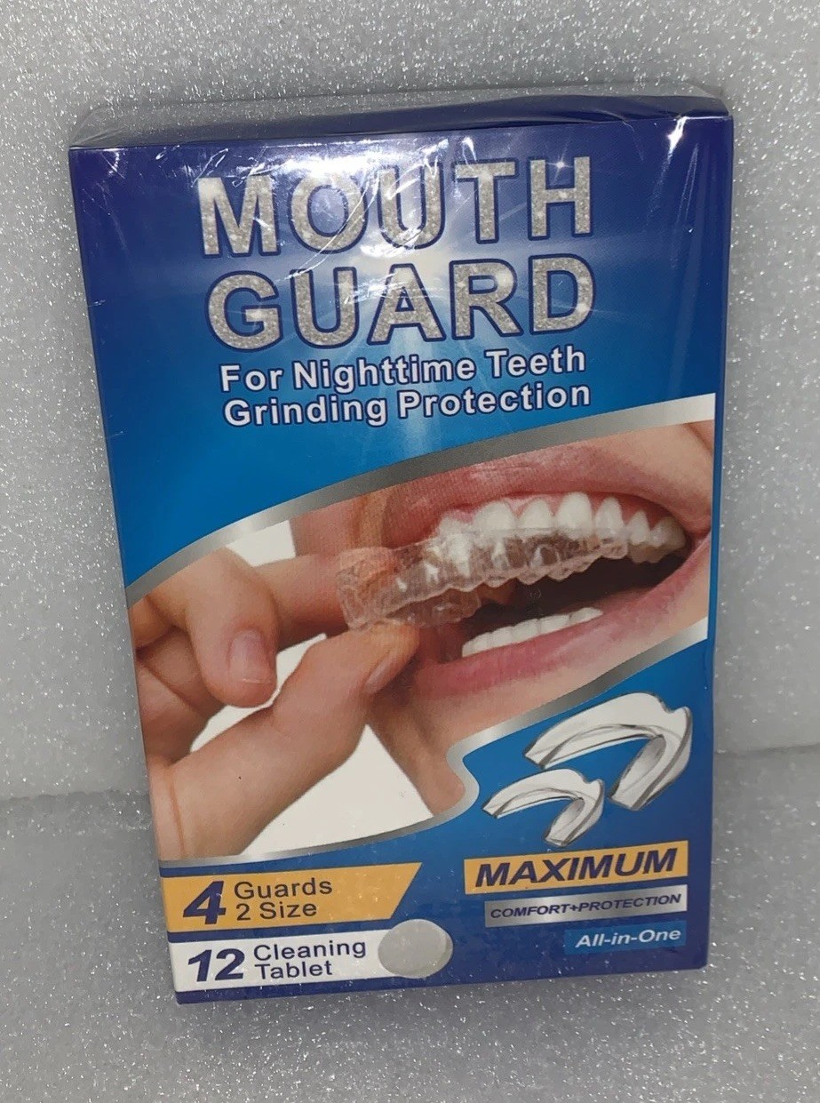 Mouth Guard for Grinding Teeth at Night: Reusable Mouthguards 2.4in Exp 02/04/28