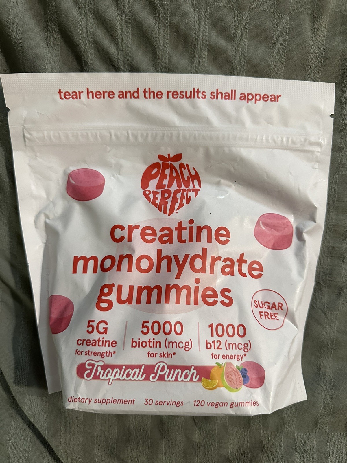 Peach Perfect Creatine Monohydrate Gummies