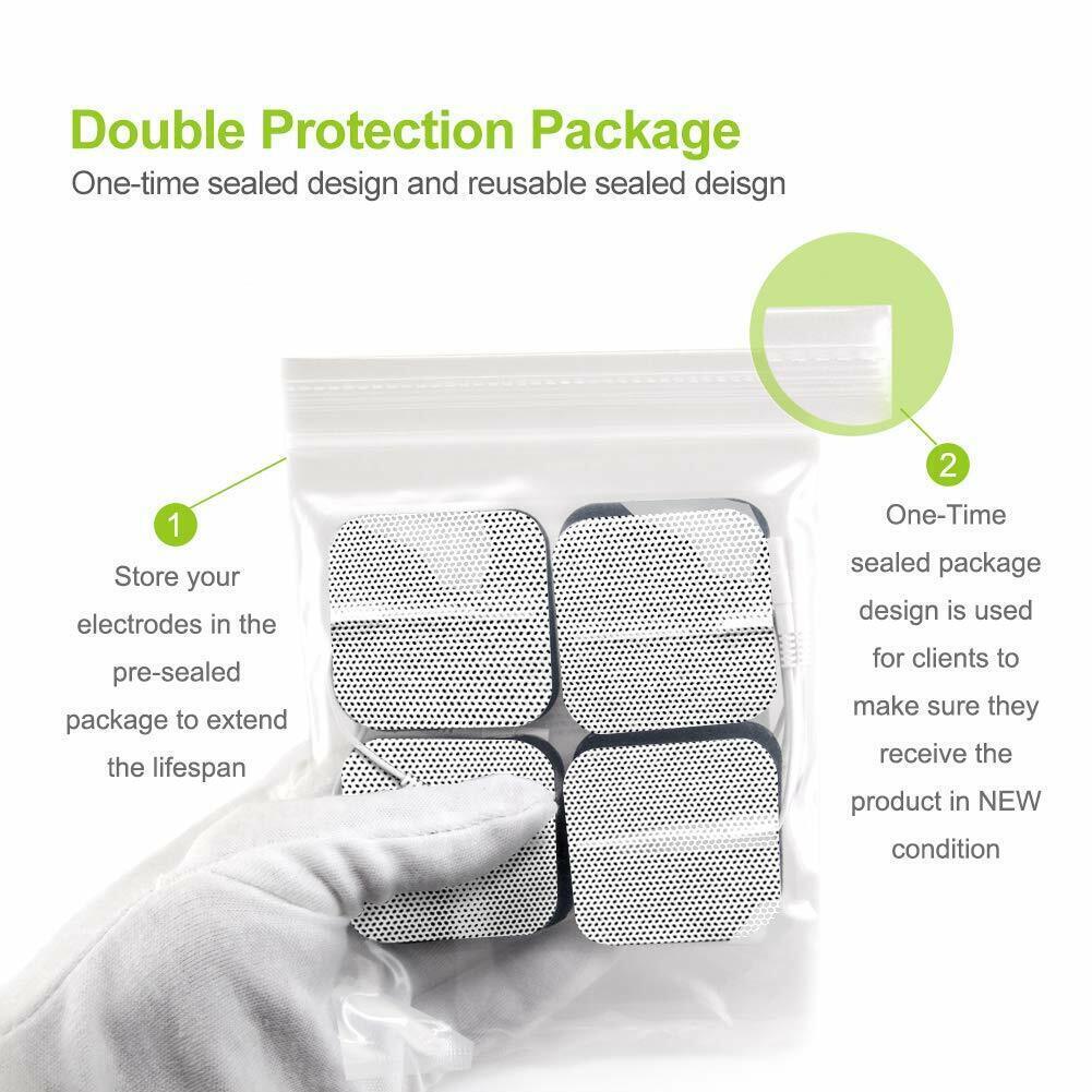 TENS Electrode Pads EMS Replacement Unit 7000 3000 2×2 Muscle Stimulator BULK