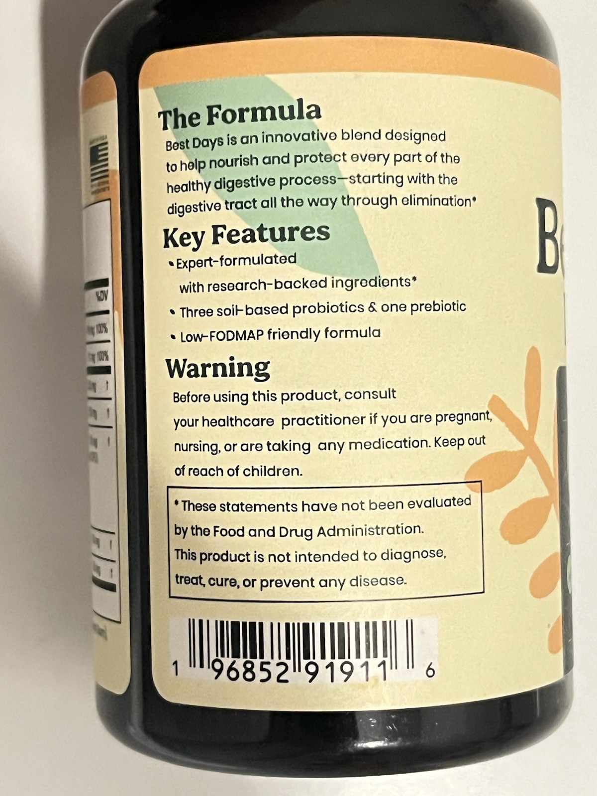 2 UNITS-LAW NATURE-BEST DAYS FORMULA-GUT HEALTH 60 CAPSULES-GLUTEN FREE !