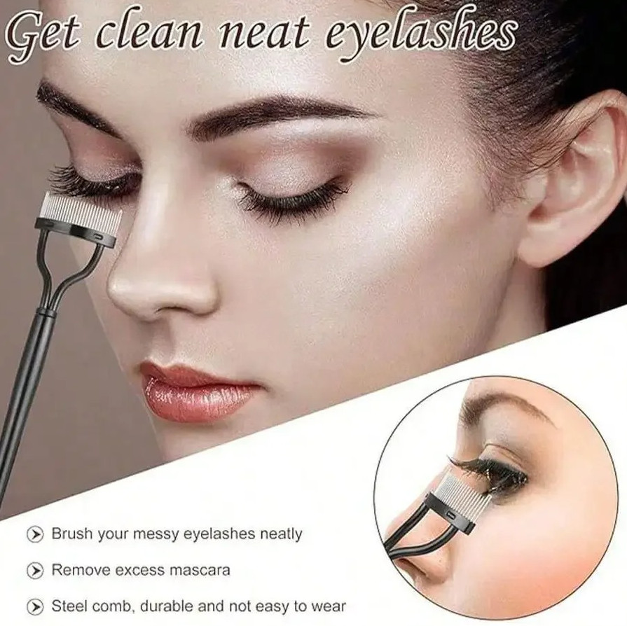 11-in-1 Eyelash Grooming Kit with Curler, Comb, Wand & 4 Silicone Pads