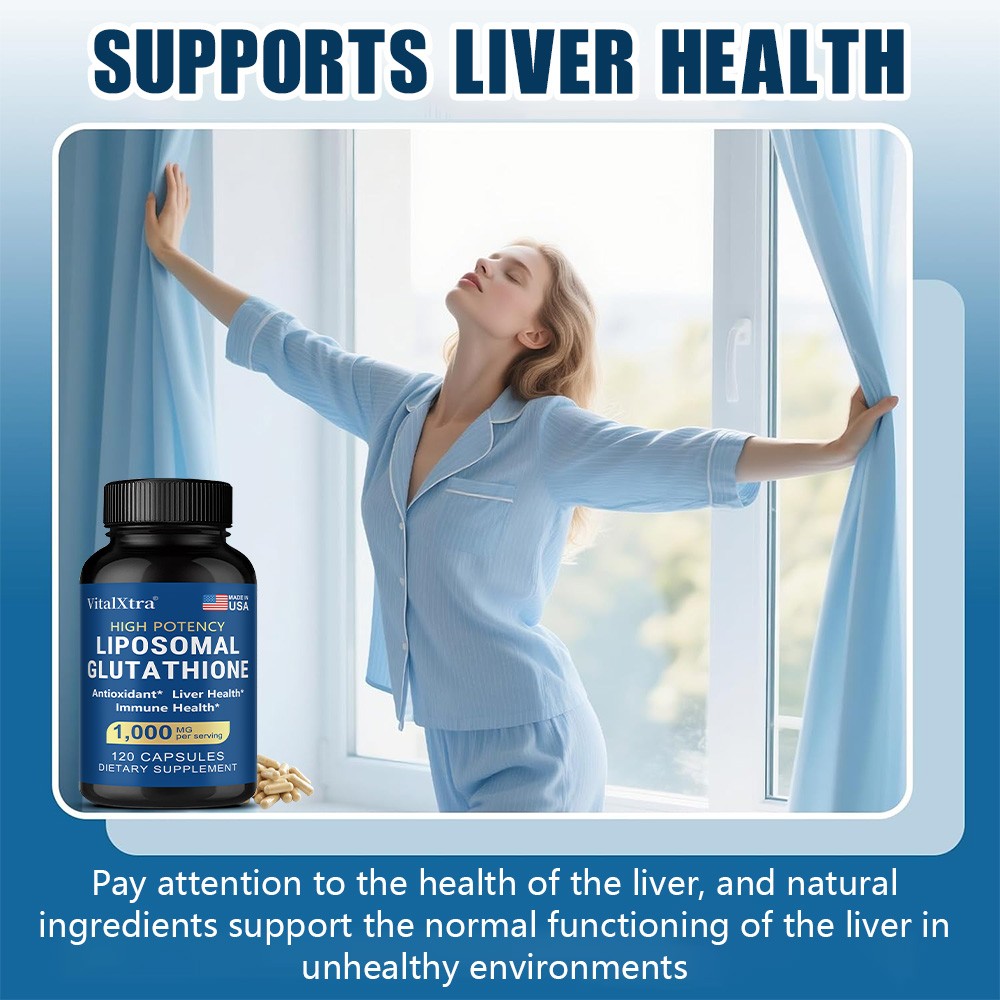 Liposomal Glutathione Supplement Antioxidant Liver Immune Health 120 Capsules