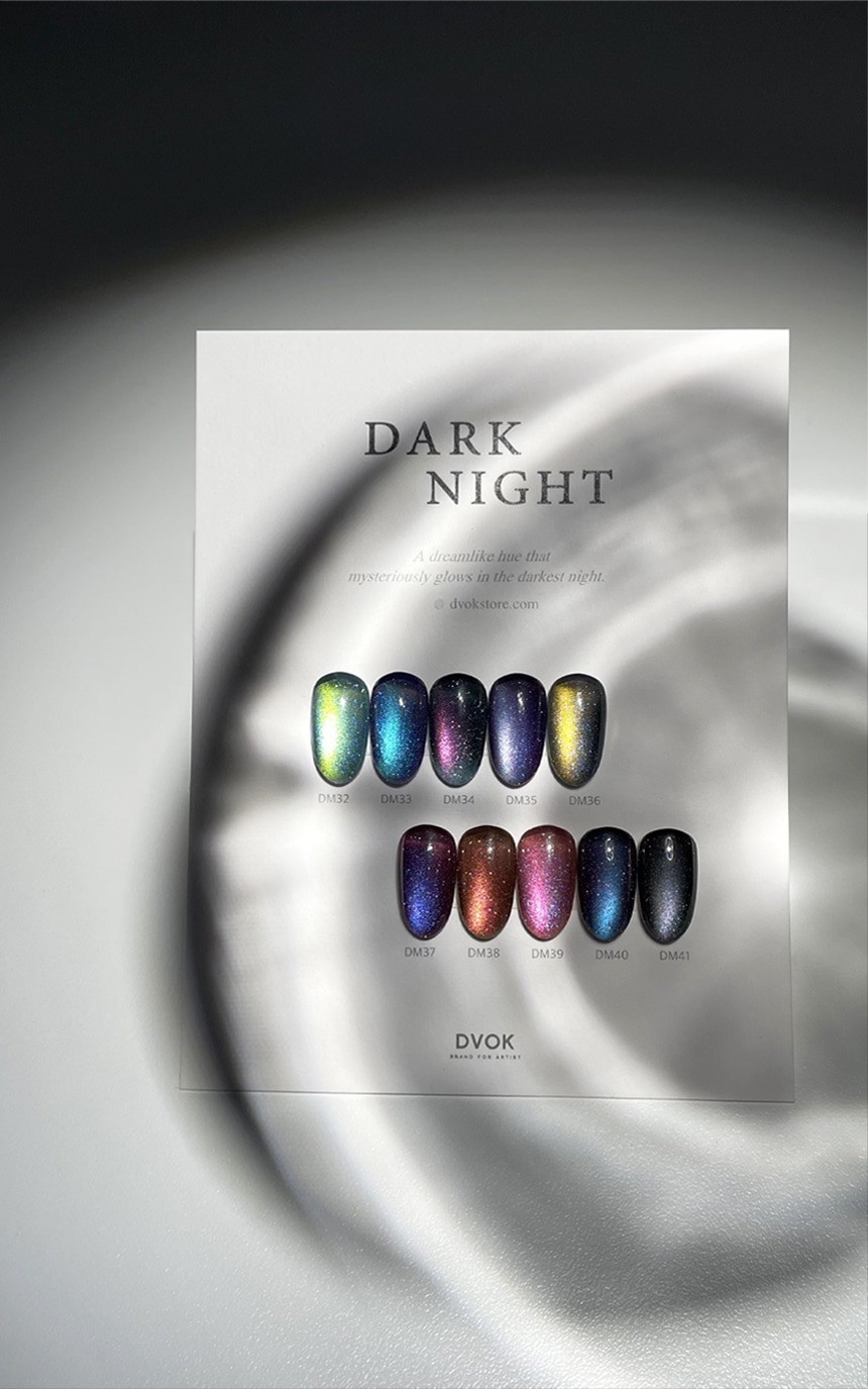 DVOK Dark Night Magnet Gel Polish Galaxy Cat Eye Nail Gel K-Beauty