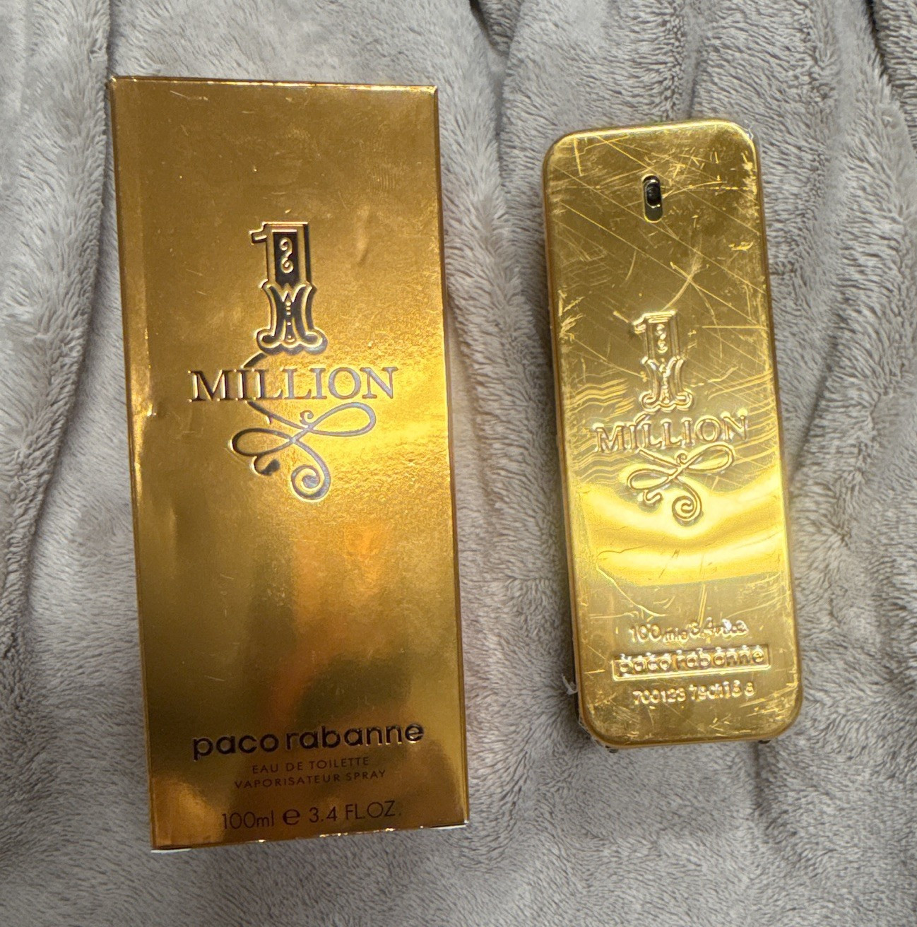 Paco Rabanne 1 Million Eau de Toilette Spray, Regular Size 3.4 fl oz