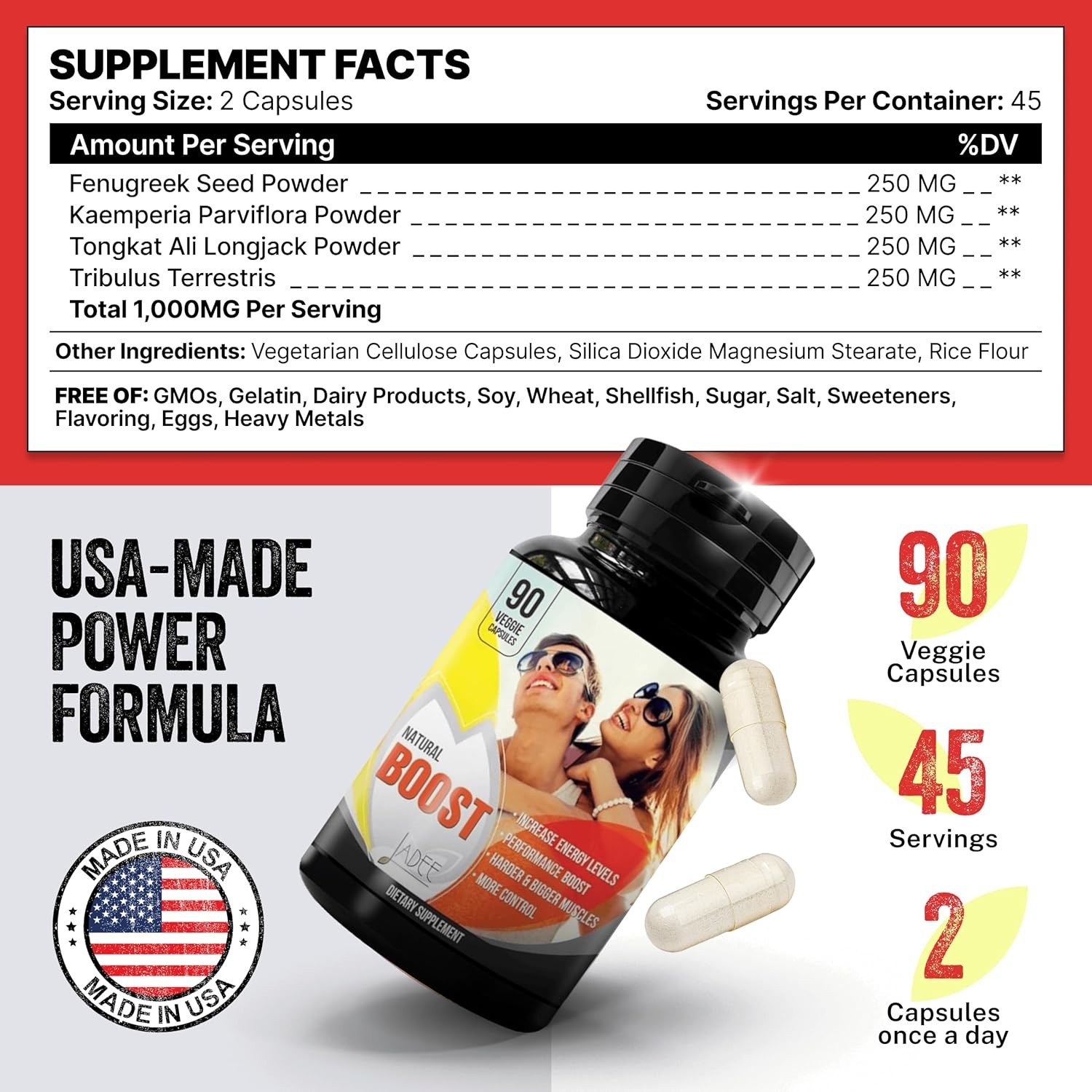 NATURAL MALE ENHANCING SUPPLEMENT, INCREASE 2″ IN 60 DAYS PROMOTE SIZE, STRENGTH