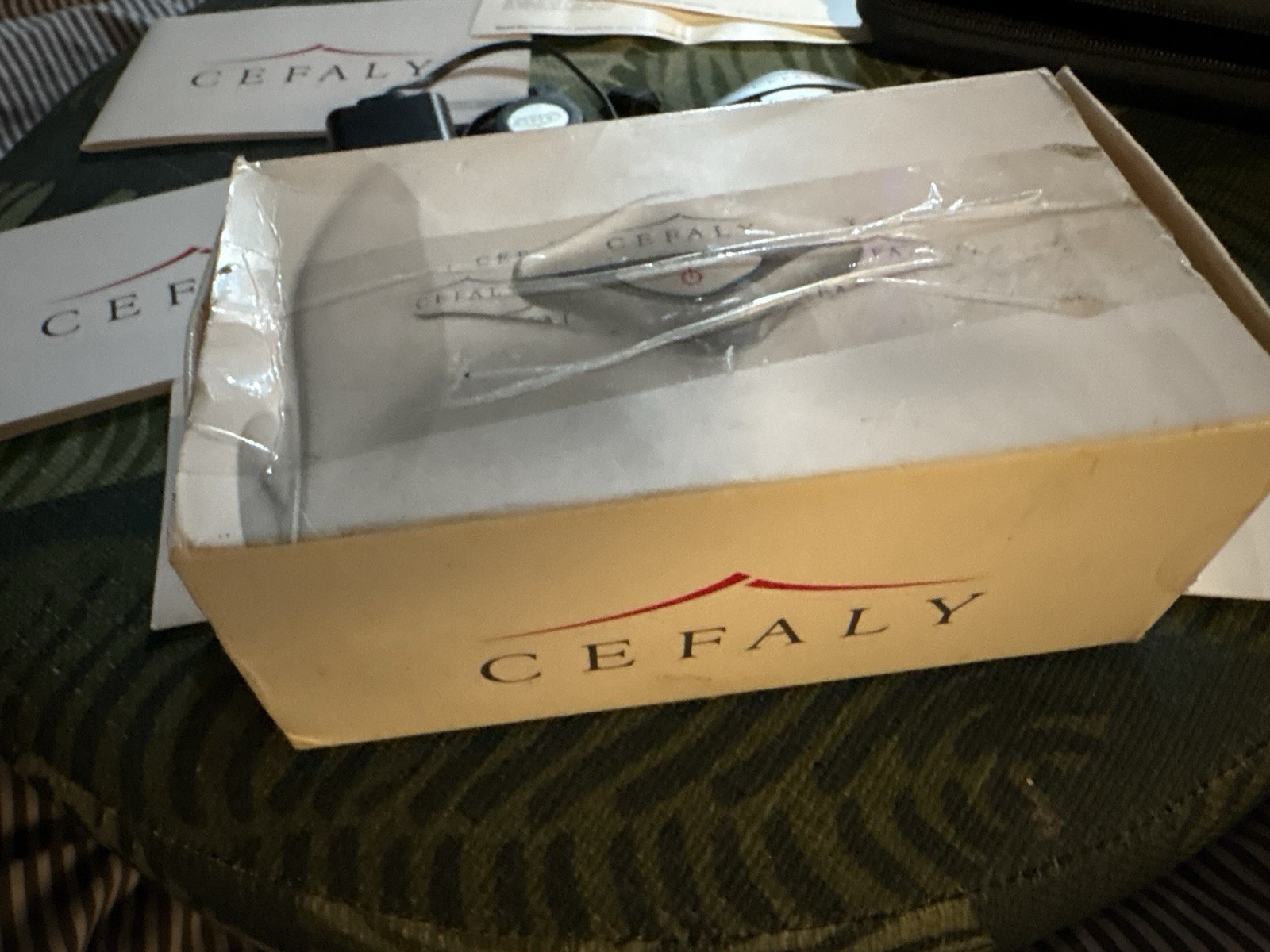 Cefaly Compact Migraine Treatment Device, Manual, Charger, Case And Box