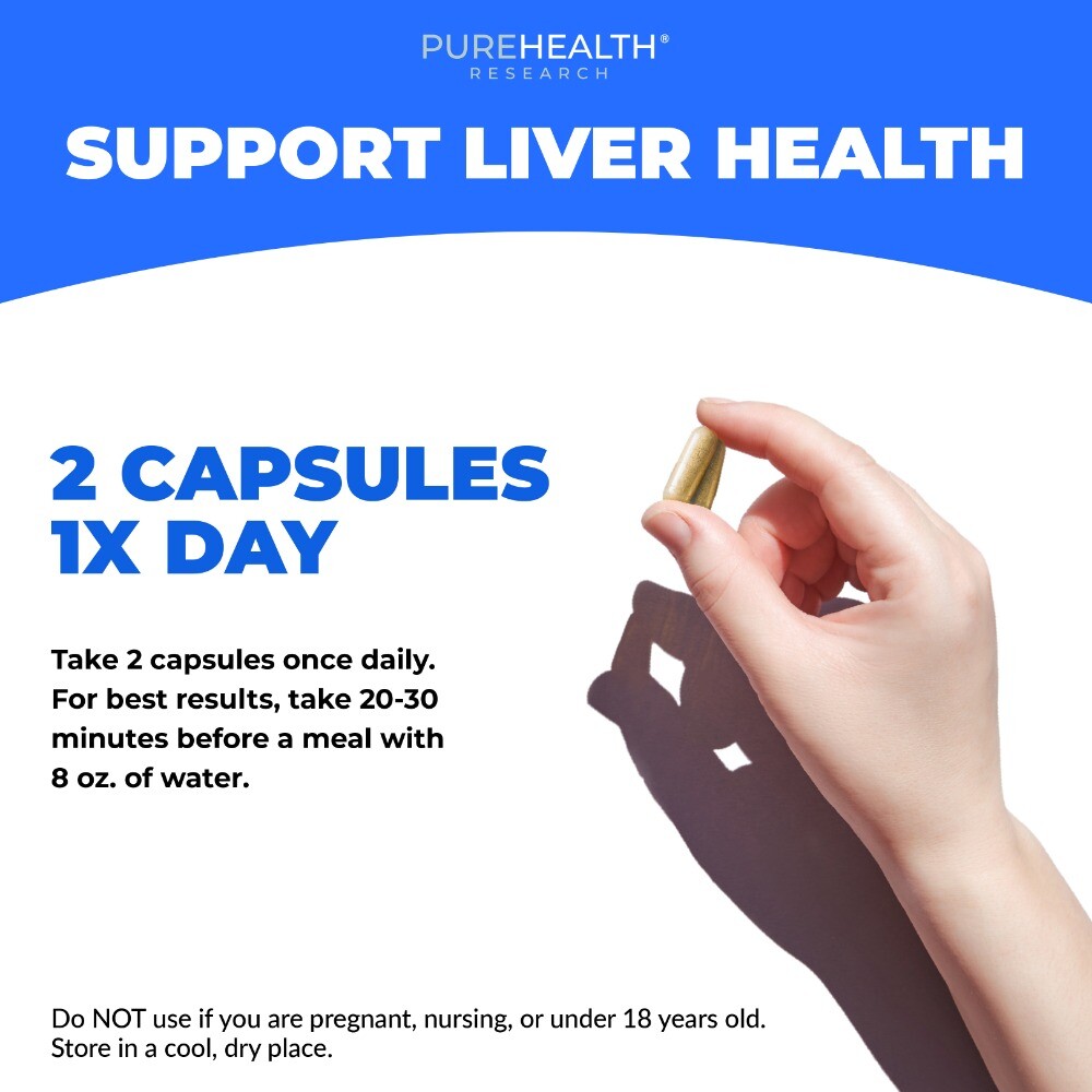 PureHealth Research Liver Health Formula – 60 Capsules