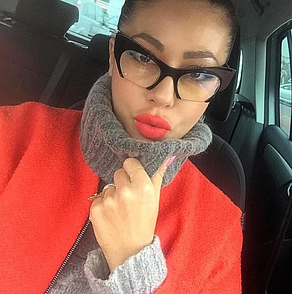 Eyeglasses Cat Eye Demi «Rasoir» Glasses razor cut off lens Shadz GAFAS Fashion