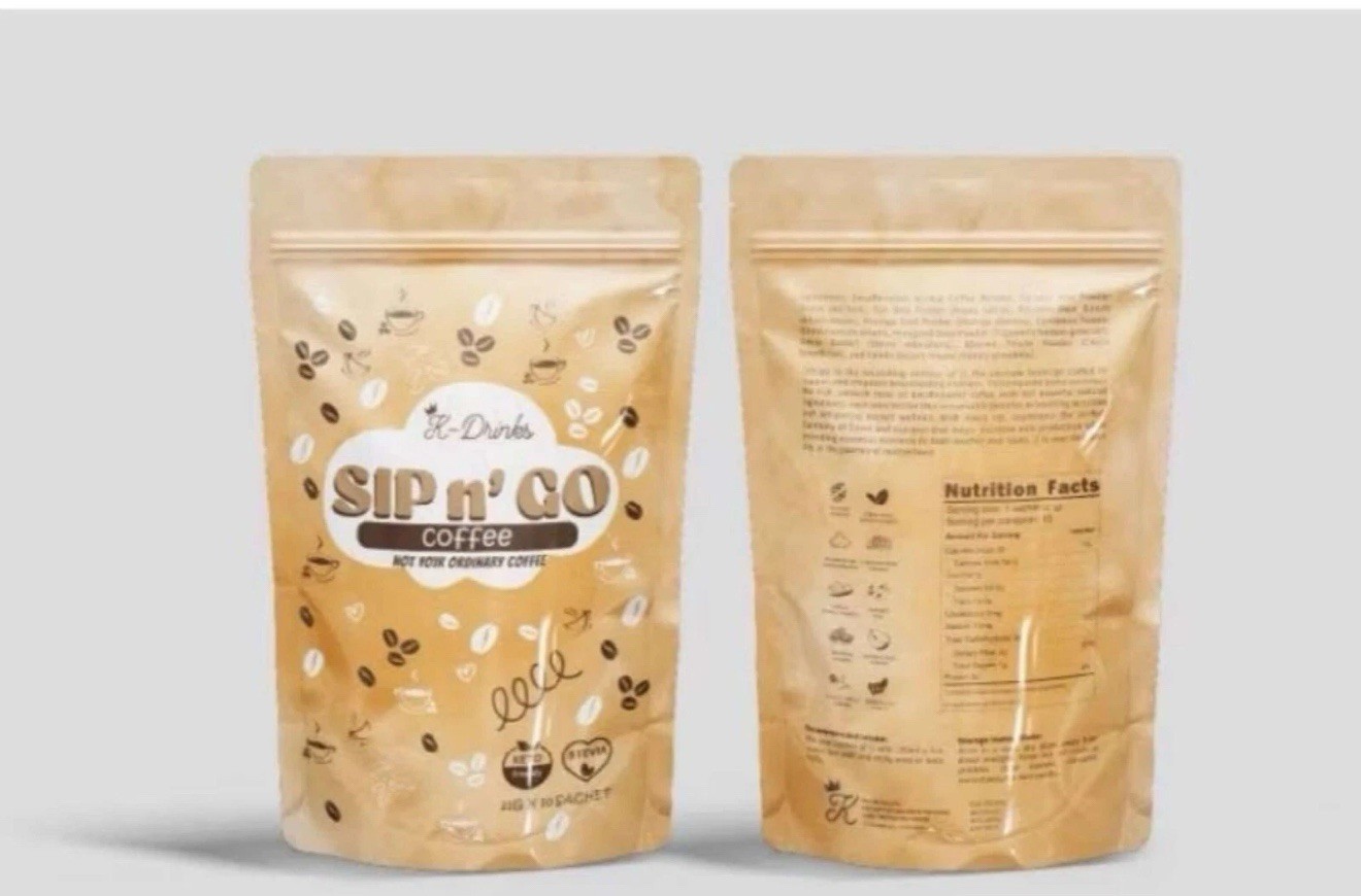K-Drinks Sip N’ GO Coffee Keto Instant Mix w/ Stevia 22g x 10 Sachets,