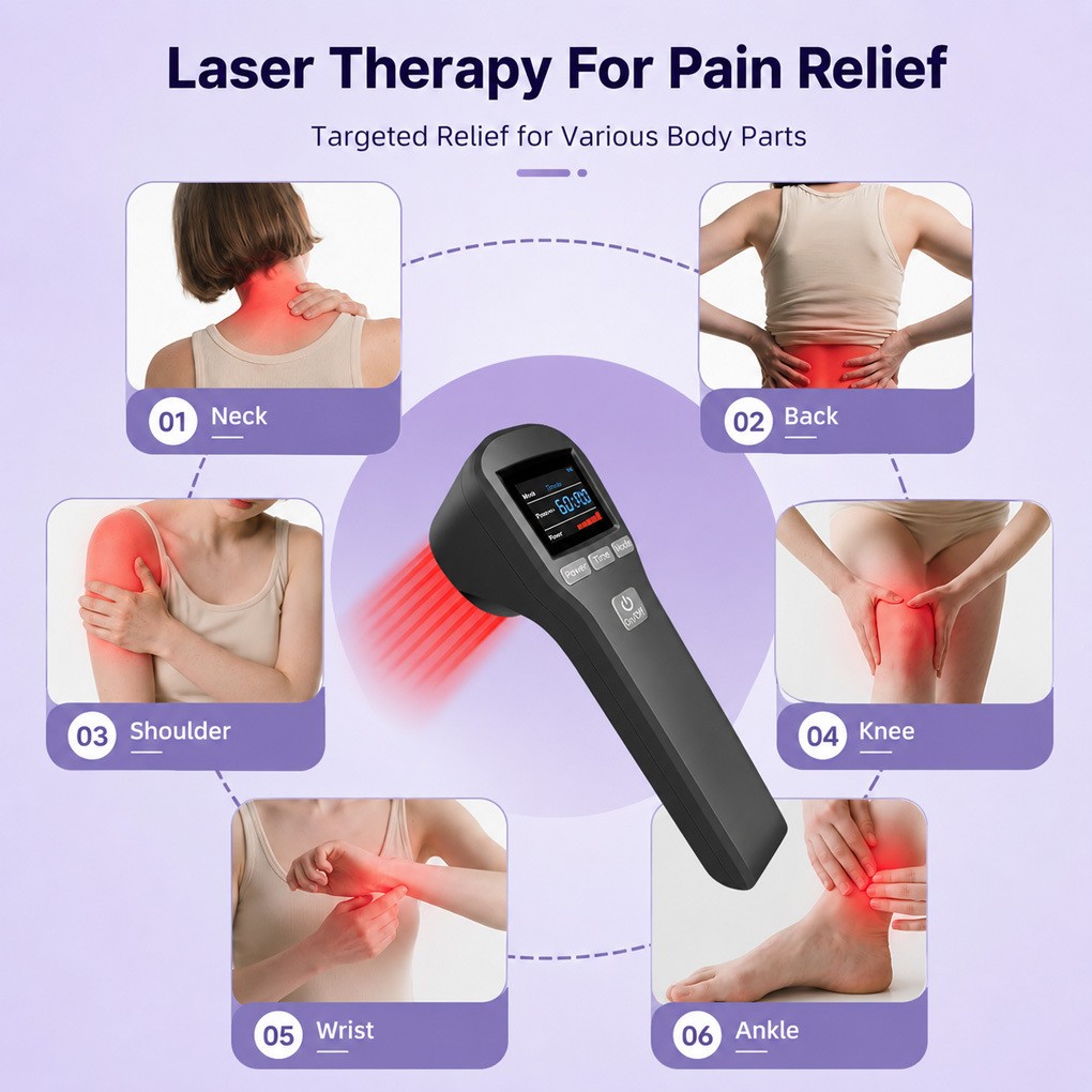 20 Diode Low Level Laser Therapy for Neck Shoulder Knee Pain Relief Home Use