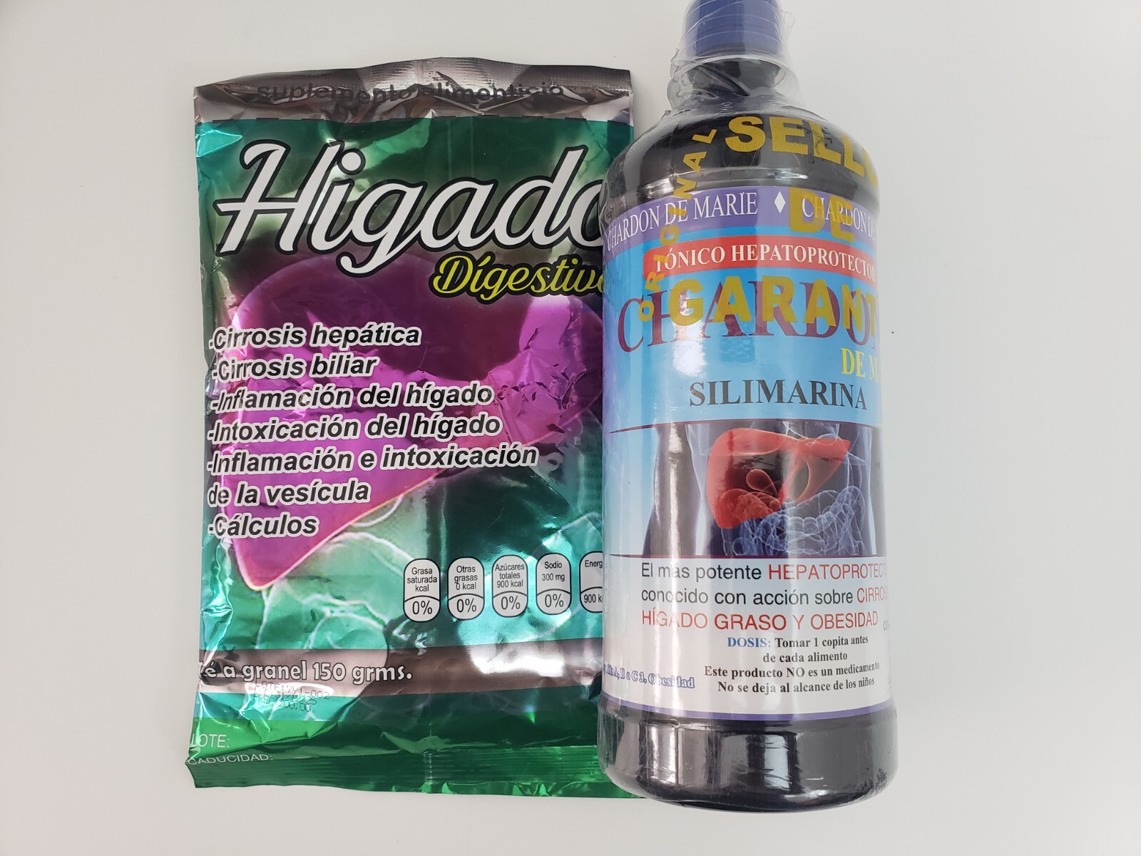 CHARDON DE MARIE Tonico 1 litro & Te Higado Digestivo – Combo 100% Natural