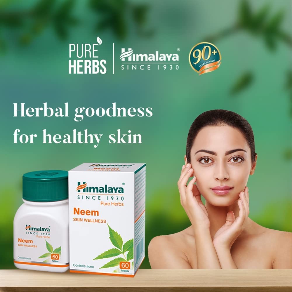 4 Pack X Himalaya Herbal NEEM Tablets (60 Tabs) Azadirachta Indica | Free Ship