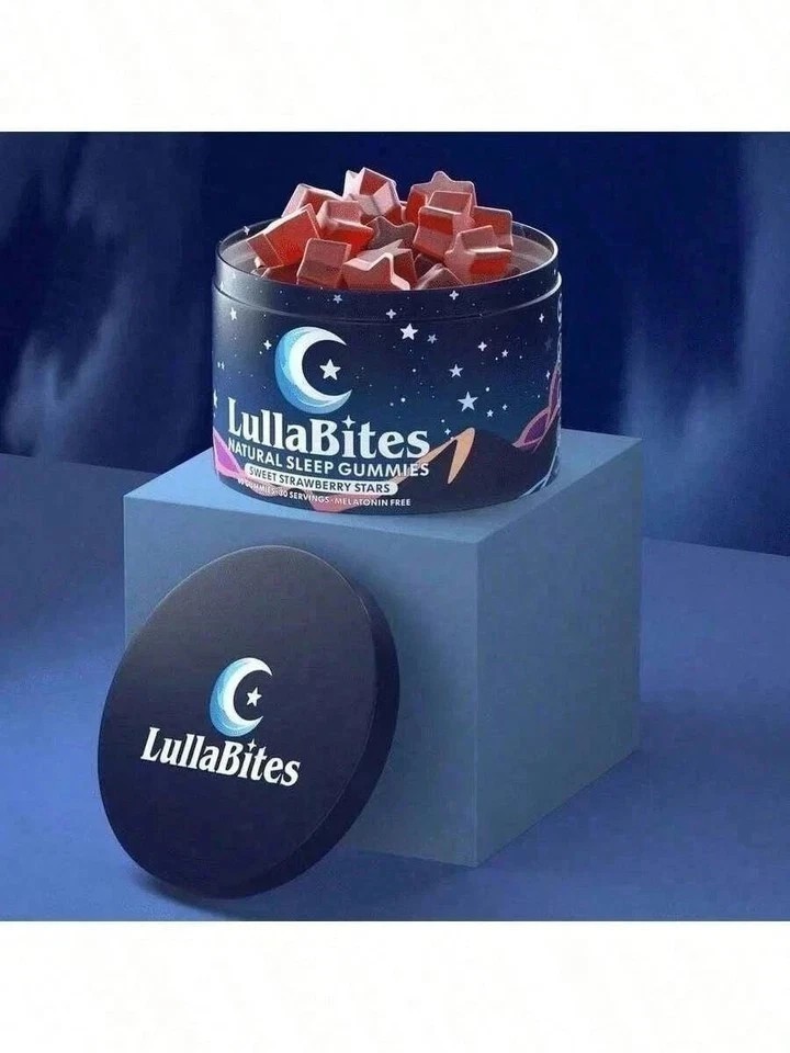 LullaBites Natural Sleep Gummies 60 Gummies-30 Servings NEW