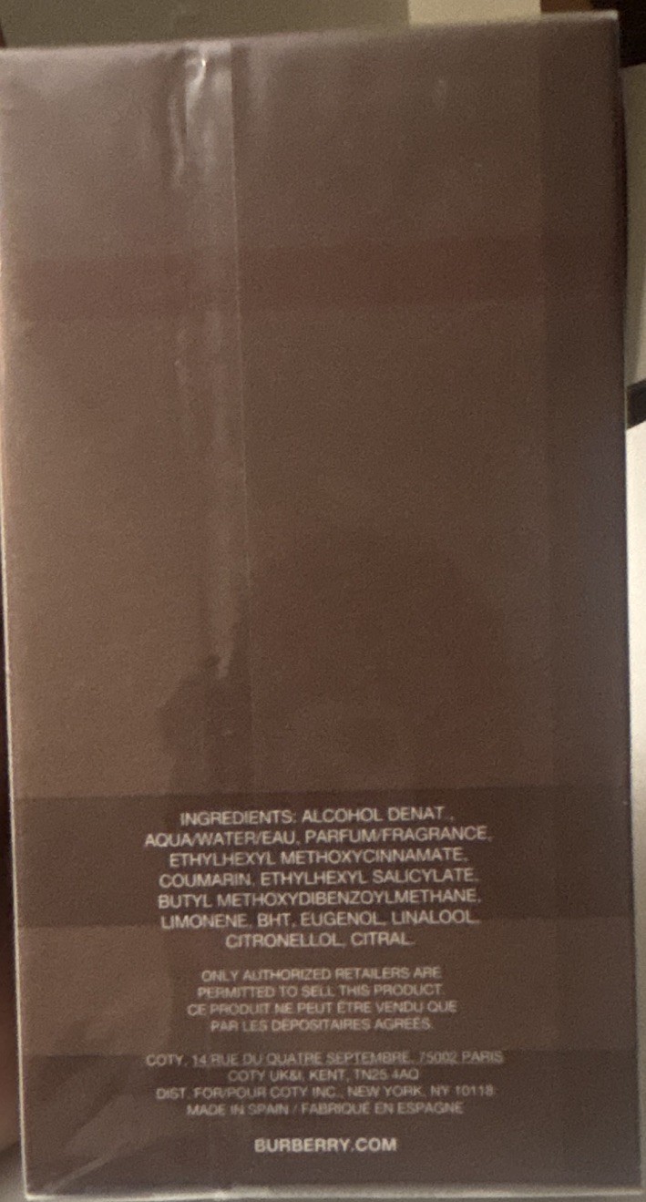 Burberry London for Men Eau de Toilette Spray 3.3 fl oz Regular Size