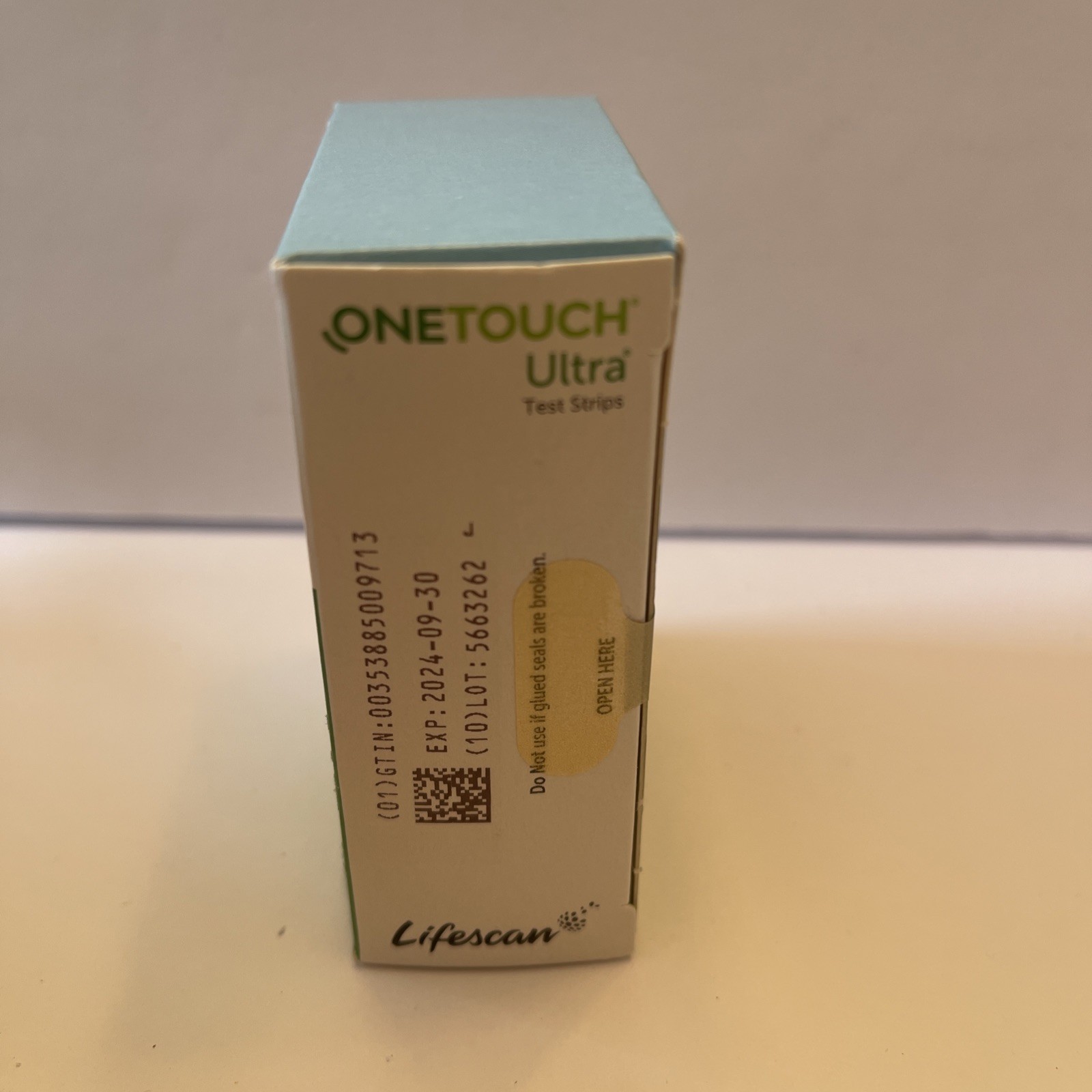New Sealed AUTH. ONE TOUCH Ultra 100 Test Strips Exp 09/2024 S