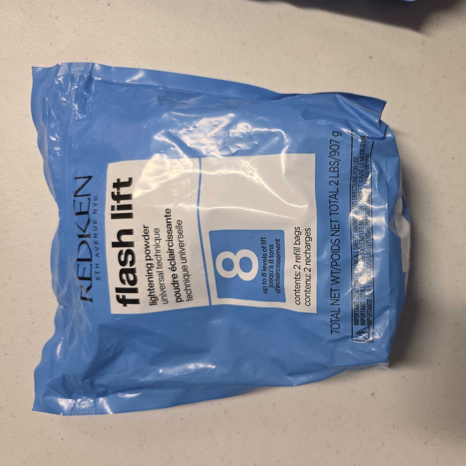 REDKEN FLASH LIFT LIGHTENING POWDER (2 REFILL BAGS IN 1) 2 LBS