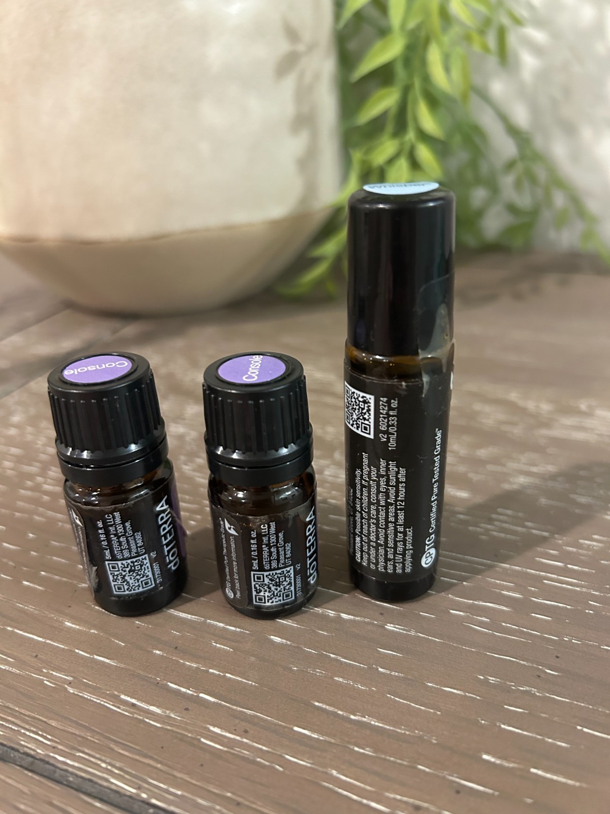 doTERRA Console 5mL (2) & Whisper 10mL Touch Unknown exp (pics) New FREE SHIP!