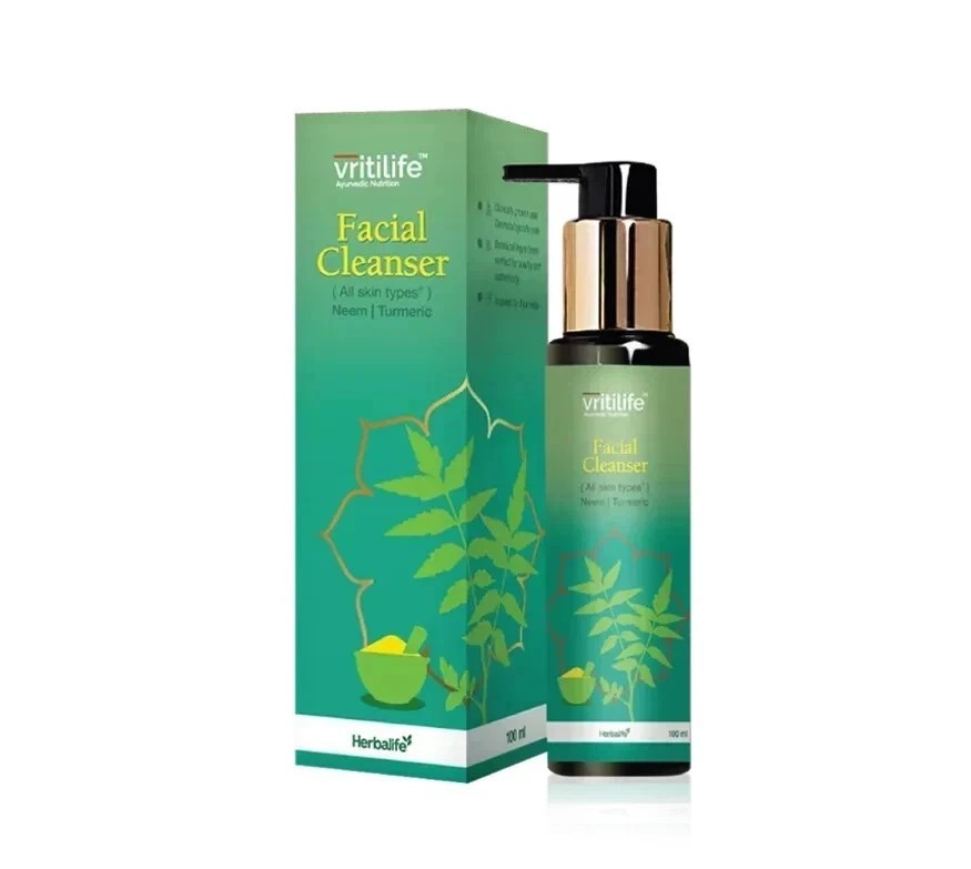VritiLife Facial Cleanser For 100ml For Gently Deep Cleanse The Skin Exp 2028