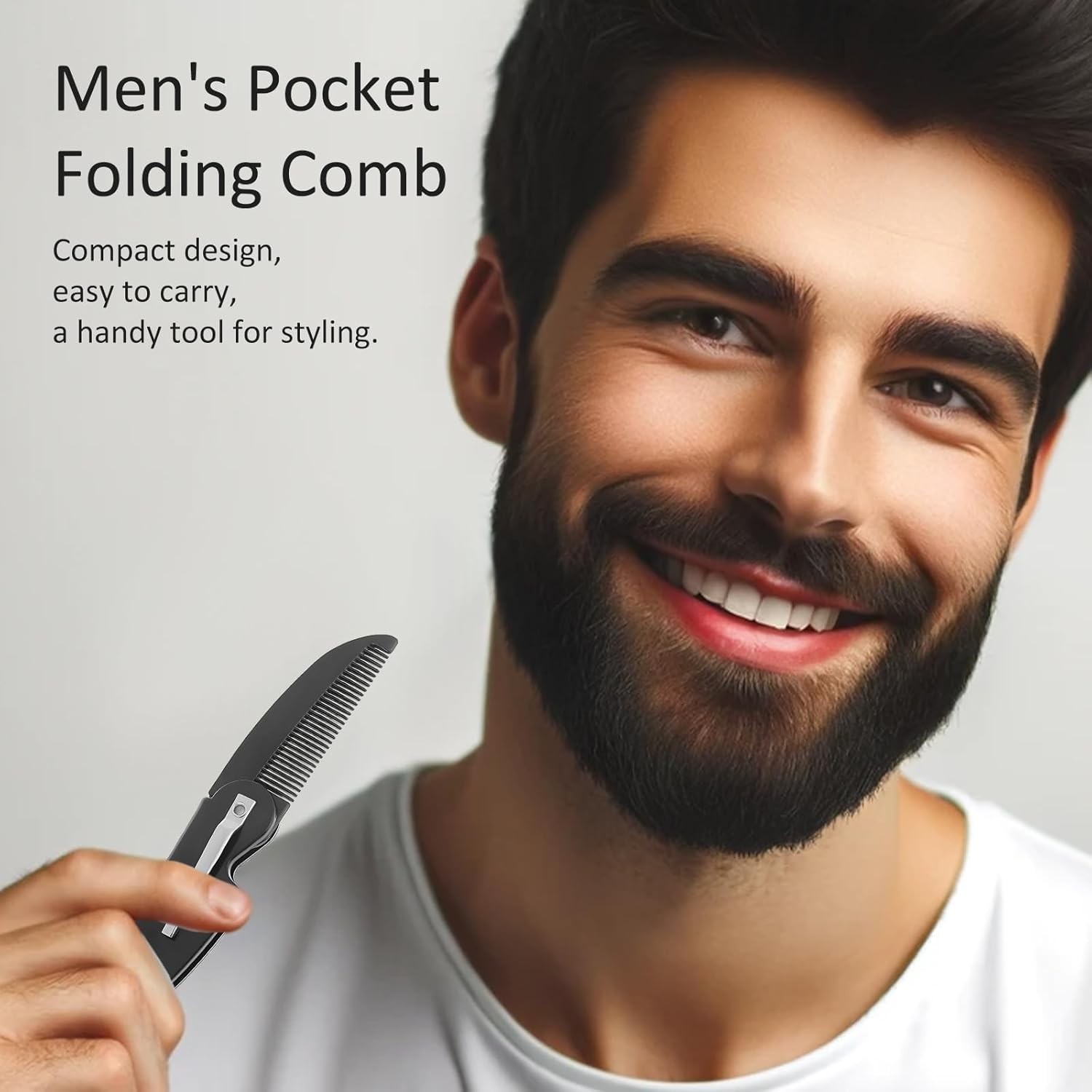 4-Pa Handmade Sawcut Mustache b, Poet Folding b for