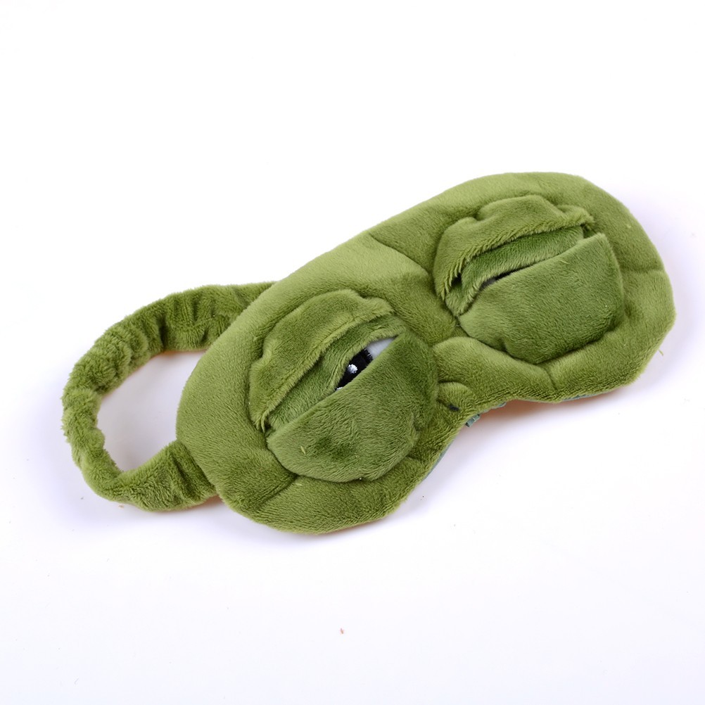 Funny 3D Frog Cute Sleeping Eye Mask Blindfold Travel Sleep Masks Soft Eye Cover