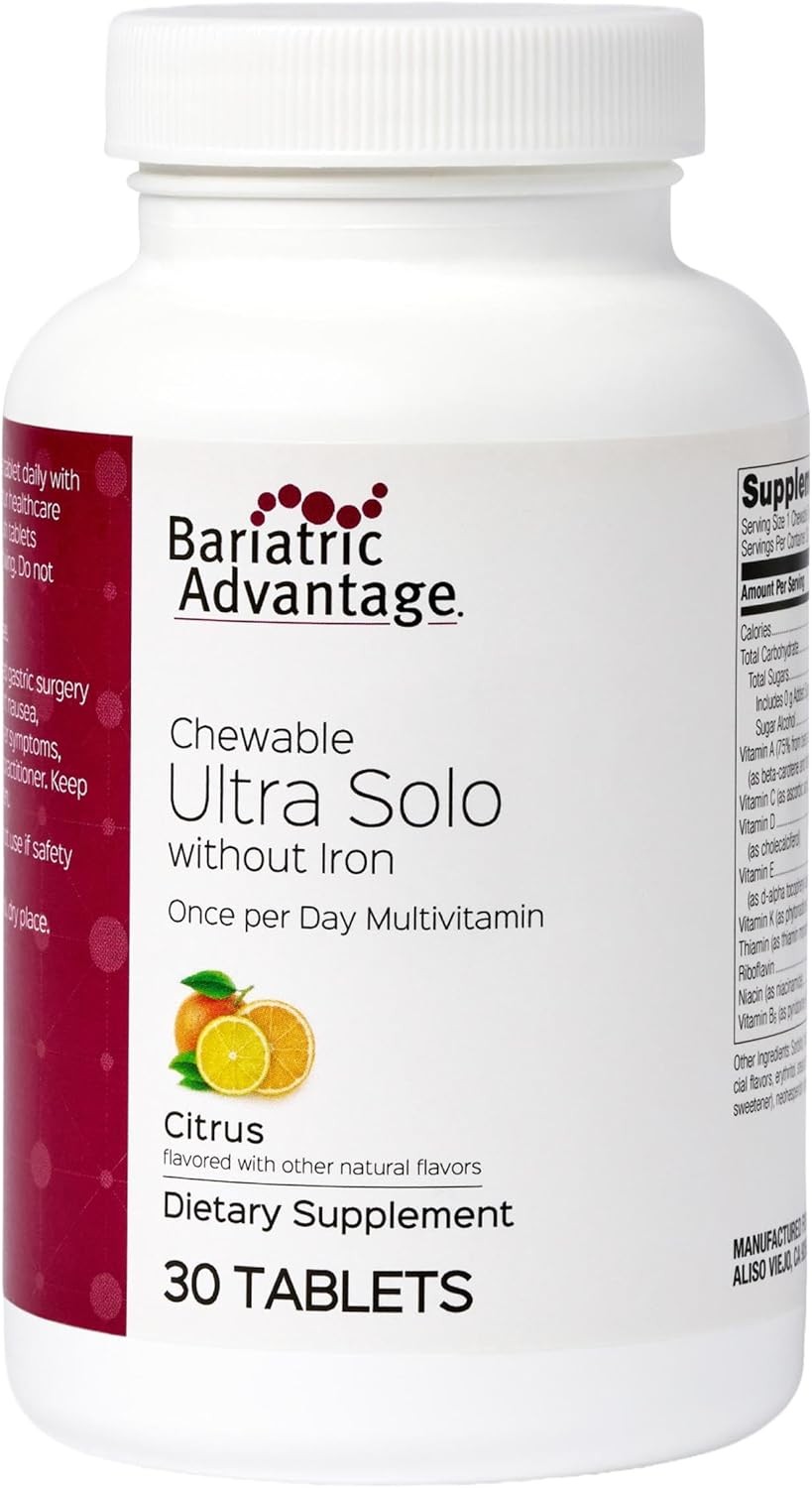 Bariatric Advantage Chewable Ultra Solo Without Iron-Once-Per-Day Daily Multivit