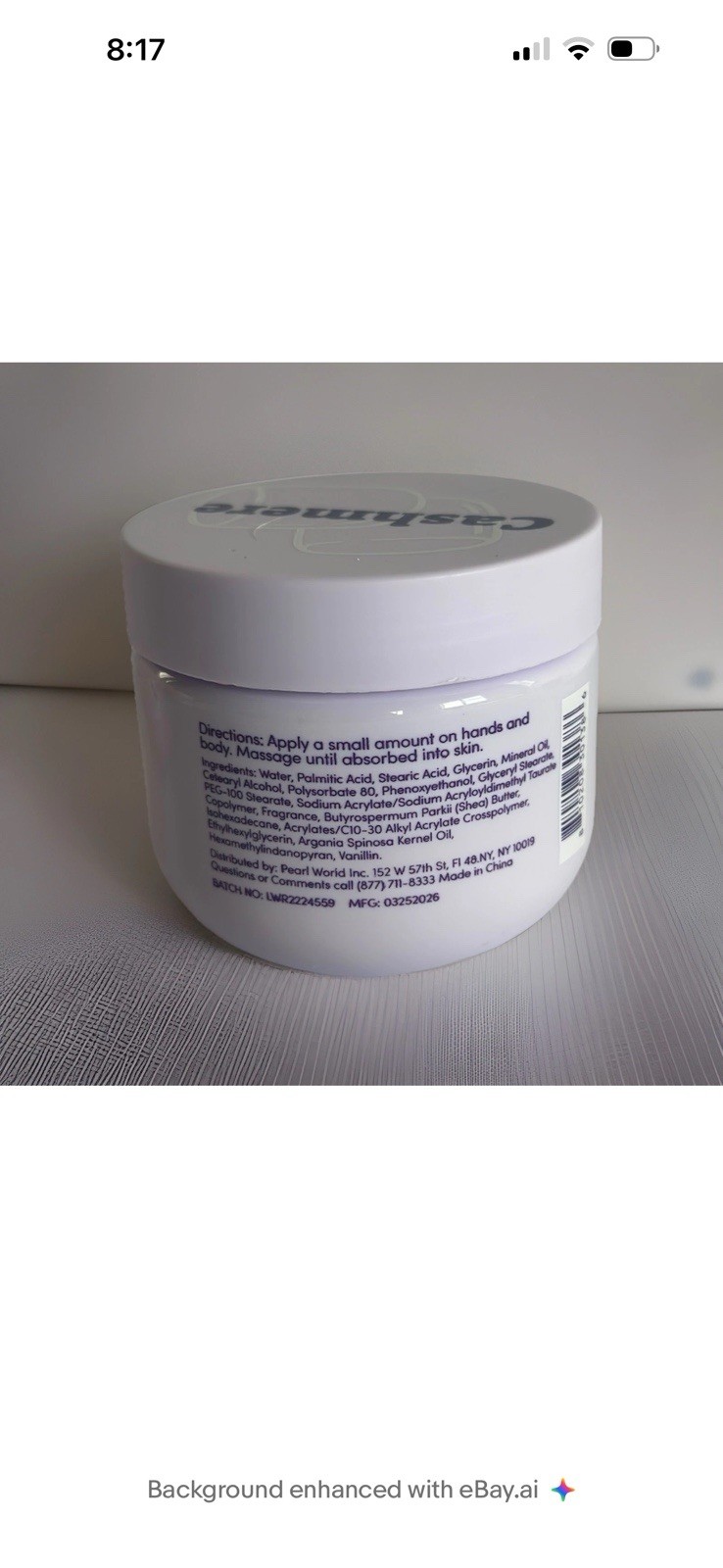 Cashmere Whipped Marshmallow Body Butter w/ Argan Oil 150 mL (2 Jars)