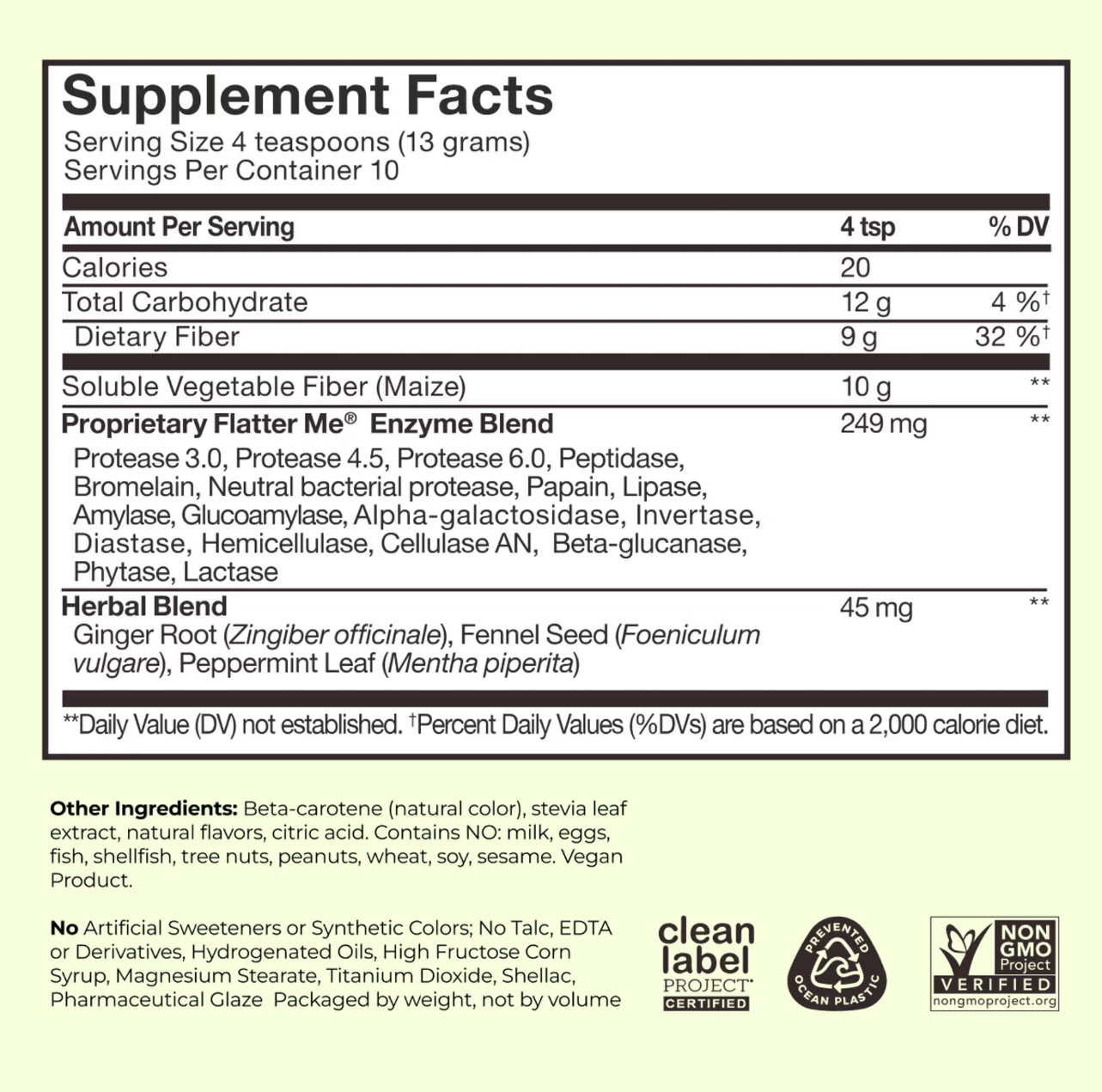HUM Flatter Me Fiber Booster – Pineapple Passion Fruit 4 oz Free Shipping US