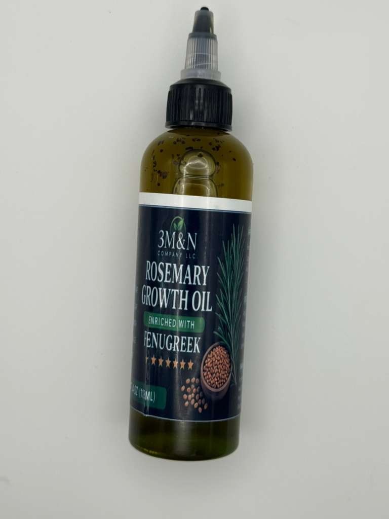 3M&N Company LLC Rosemary Growth Oil with Fenugreek, 4 oz (118 mL)