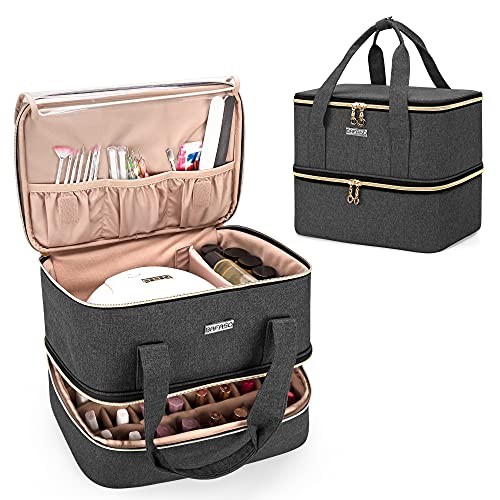 Nail Polish Organizer Holds 40 Bottles (15ml – 0.5 fl.oz) and a Nail Black